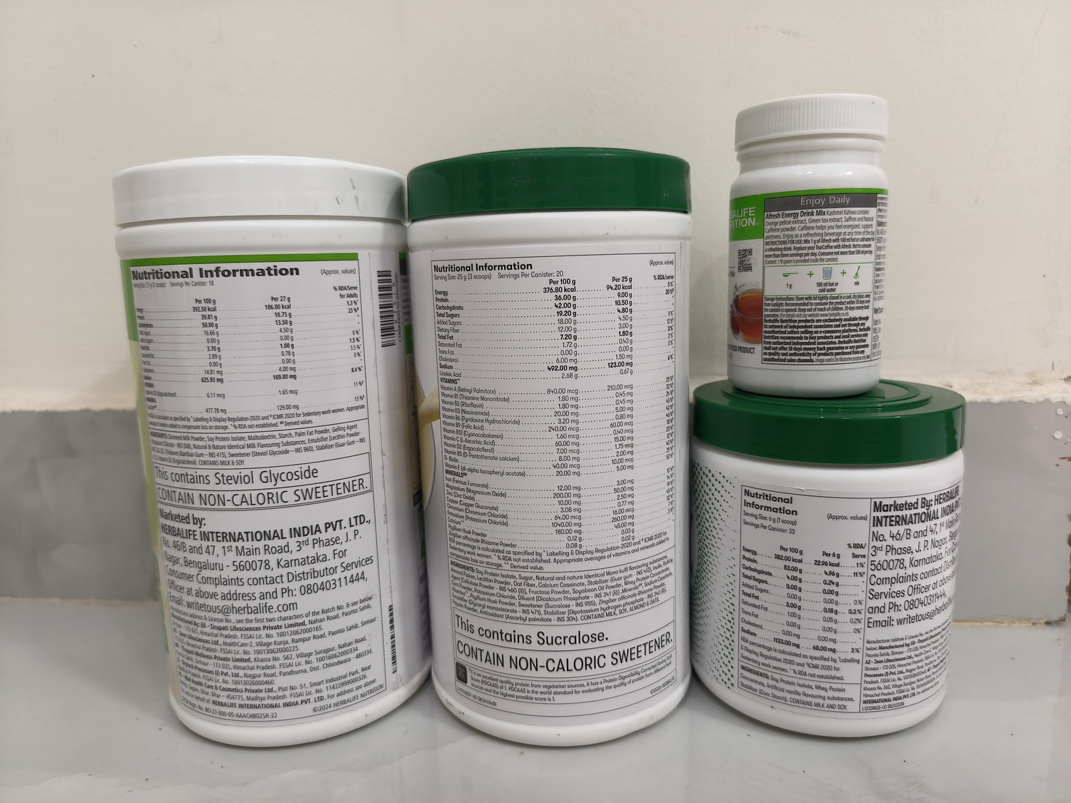 Image of harbal mantra HERBAL IFE F1 KULFI SHAKE PROTEIN 200GM & AFRESH & shakemate COMBO 1 PACK OF 4 Plant-Based Protein