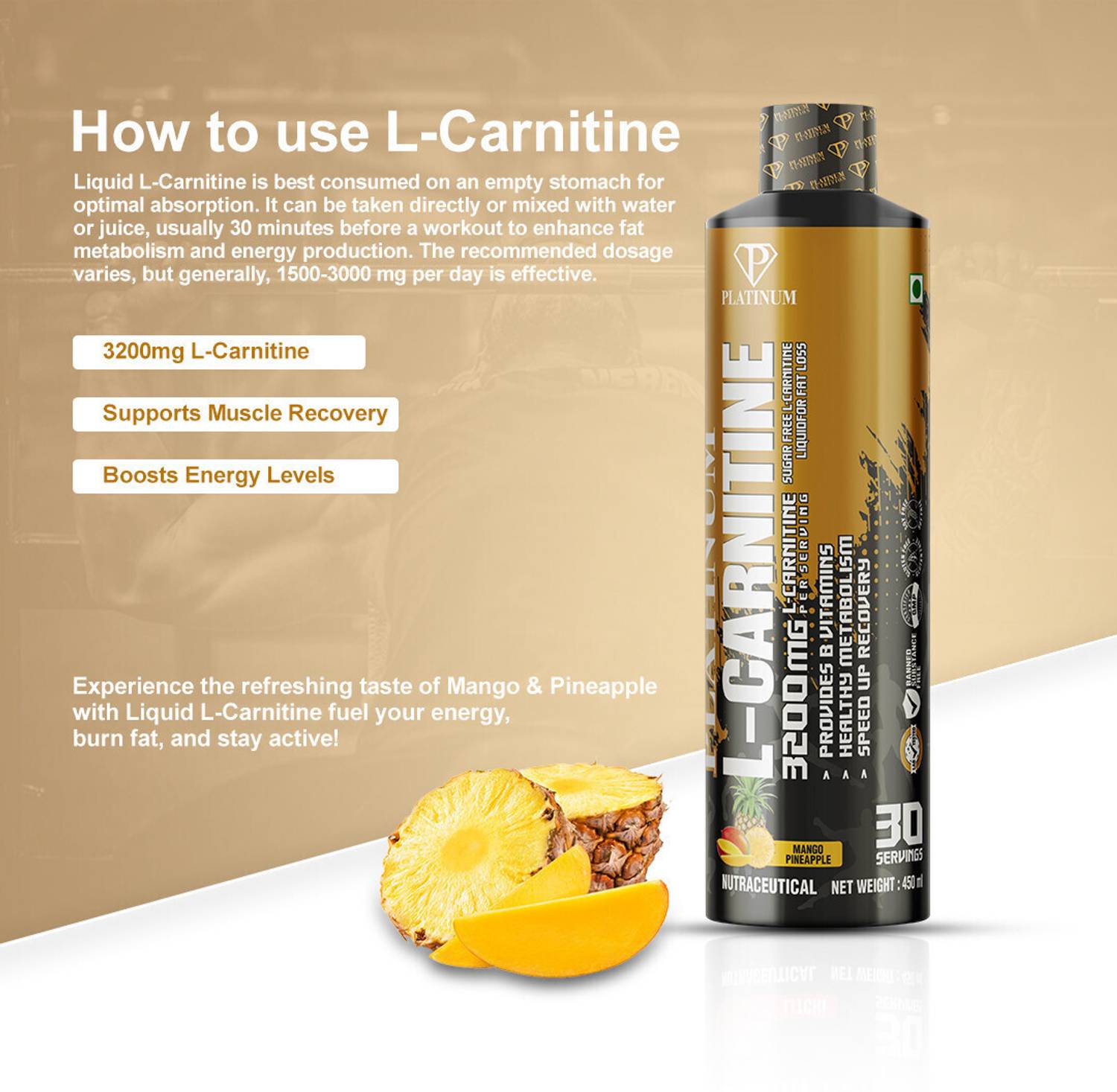 PLATINUM NUTRITION Liquid L-Carnitine 3200 Mg With Vitamin B12/B5 Creatine Price in India - Buy PLATINUM NUTRITION Liquid L-Carnitine 3200 Mg With Vitamin B12/B5 Creatine online at Flipkart.com PLATINUM NUTRITION Liquid L-Carnitine 3200 Mg With Vitamin B12/B5 Creatine Price in India - Buy PLATINUM NUTRITION Liquid L-Carnitine 3200 Mg With Vitamin B12/B5 Creatine online at Flipkart.com