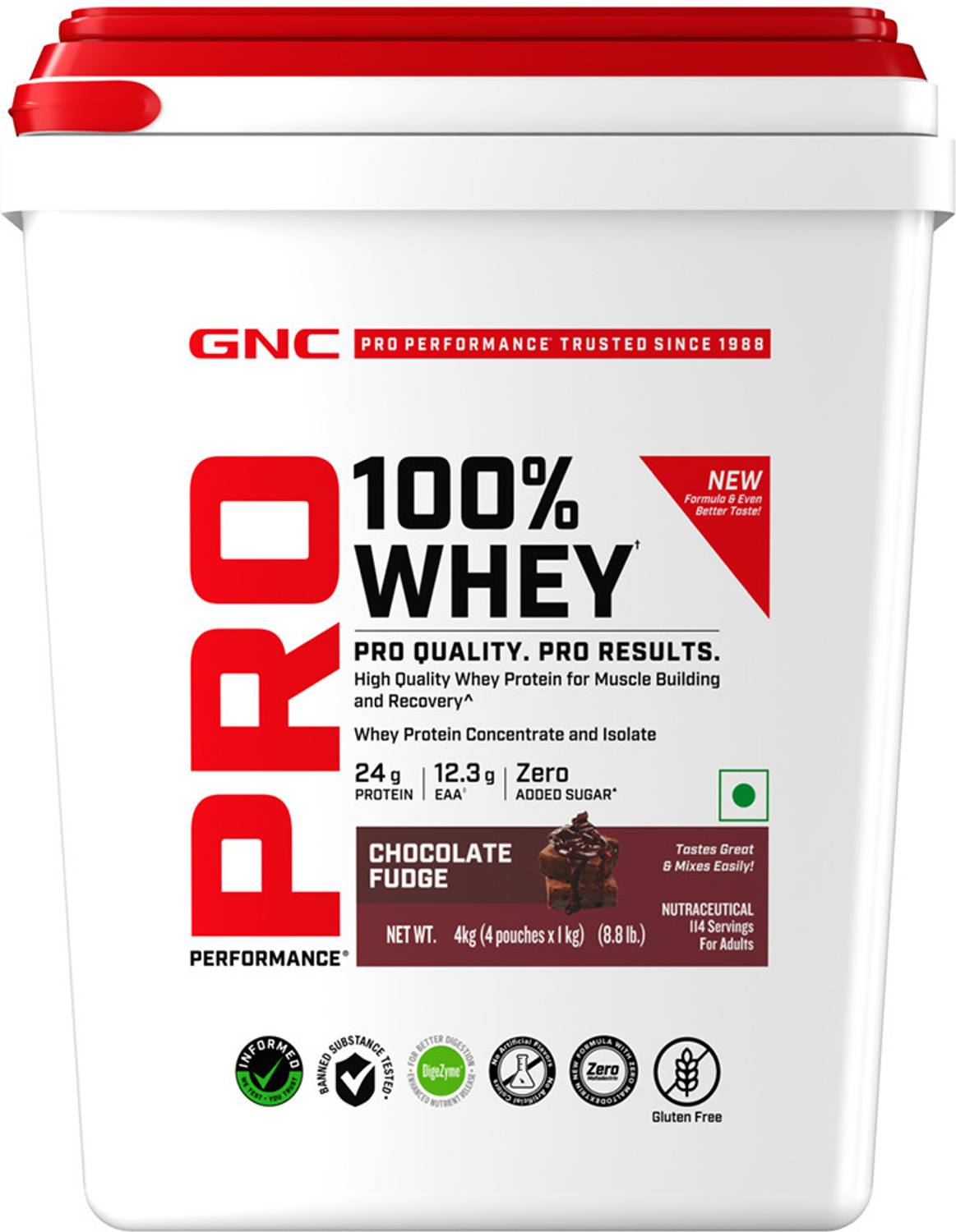 GNC Pro Performance 100% Whey Protein 4 kg - Image 1