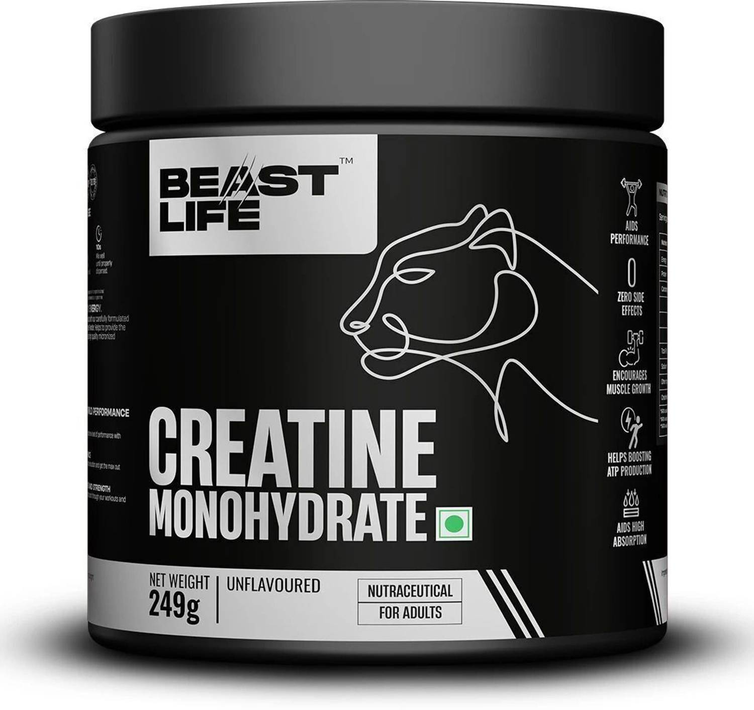 BeastLife Creatine Monohydrate 83 Servings - Image 1