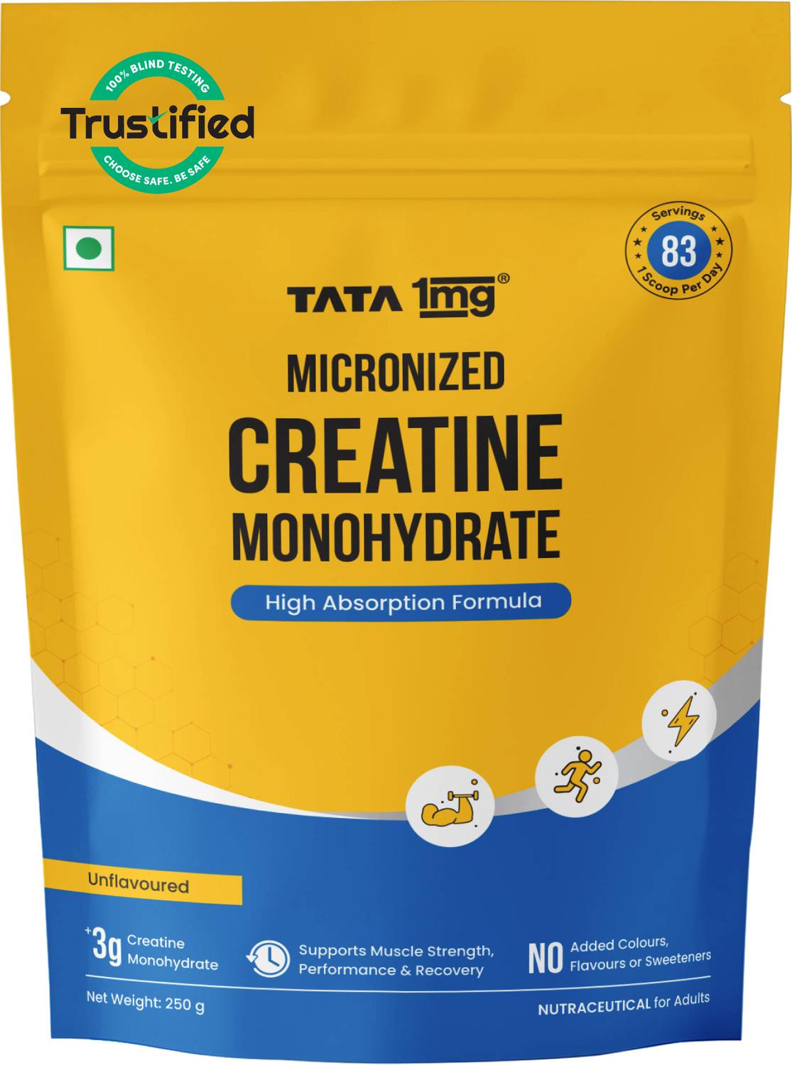 TATA 1mg Monohydrate 2X Micronized Zero Calories Fast Absorption