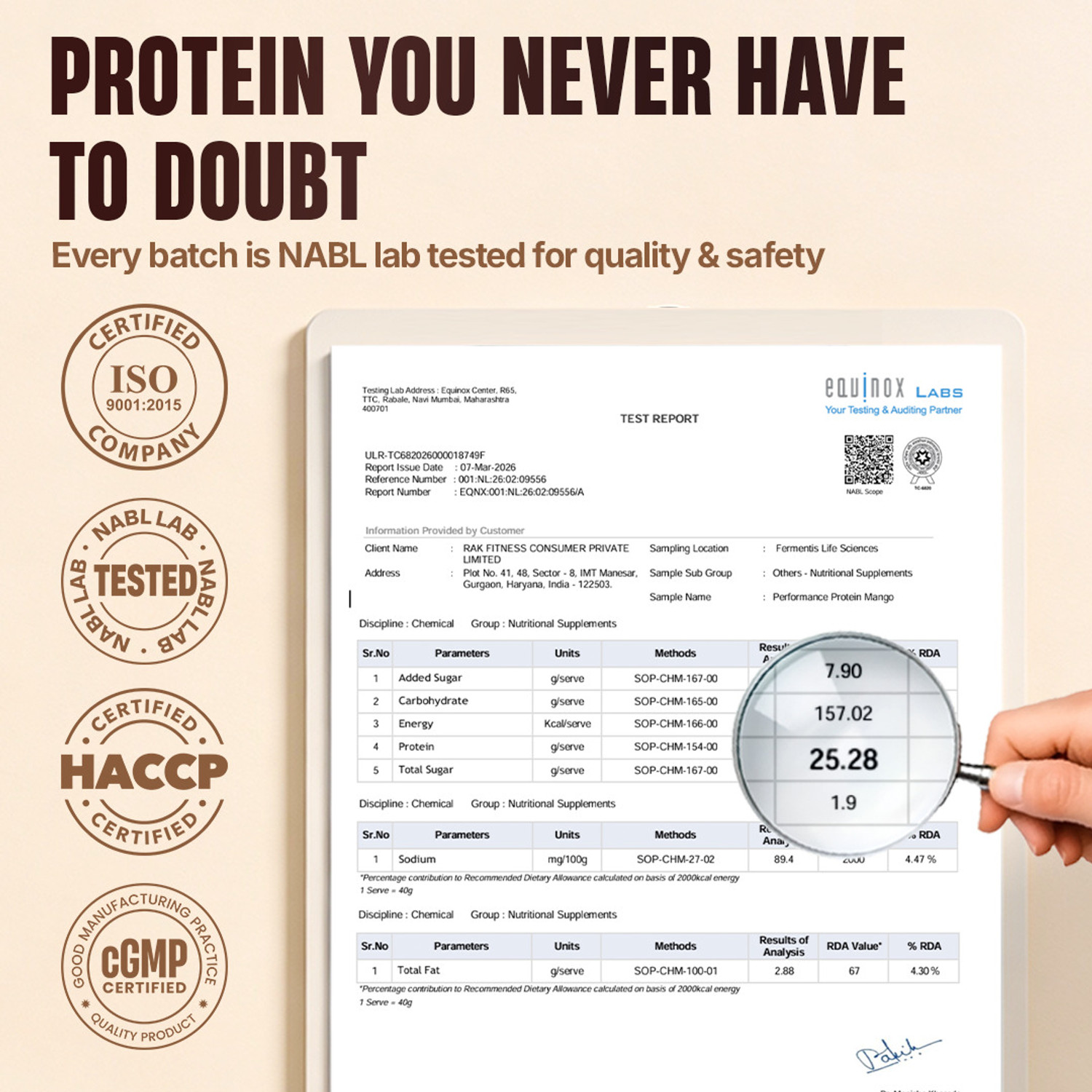 Image of BeastLife Performance Protein Powder | 25g Protein | Muscle Growth- Yeast Protein Yeast Protein