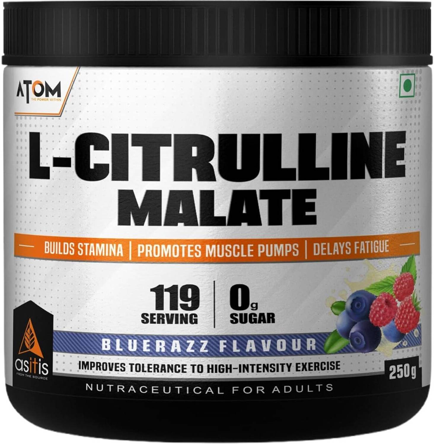 AS-IT-IS Nutrition ATOM L Citrulline Malate 2:1 - 250g - Image 1