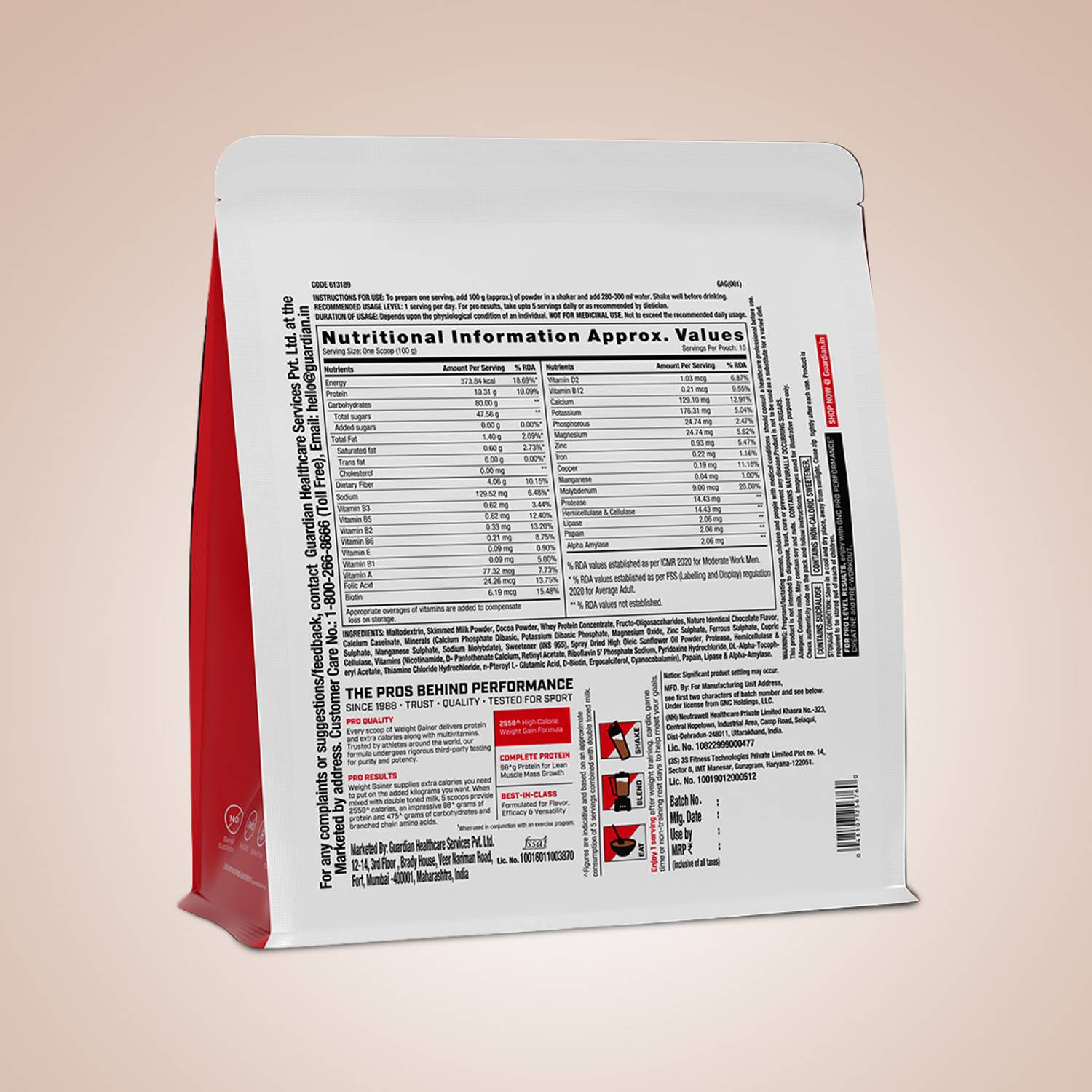 GNC Pro Performance Weight Gainer - Image 3
