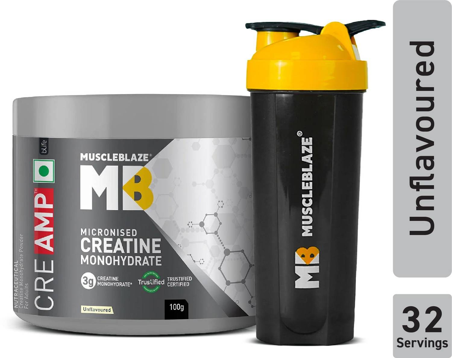 MUSCLEBLAZE Micronised Creatine Monohydrate 200g - Image 1