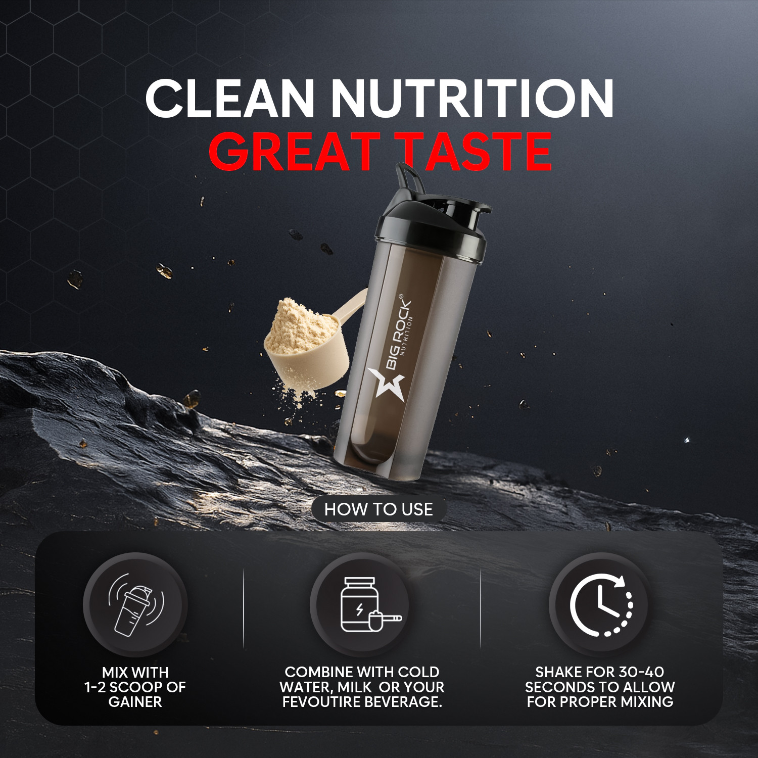 Image of BIG ROCK NUTRITION Advance Mass HD Gainer Weight Gainers /Mass Gainers