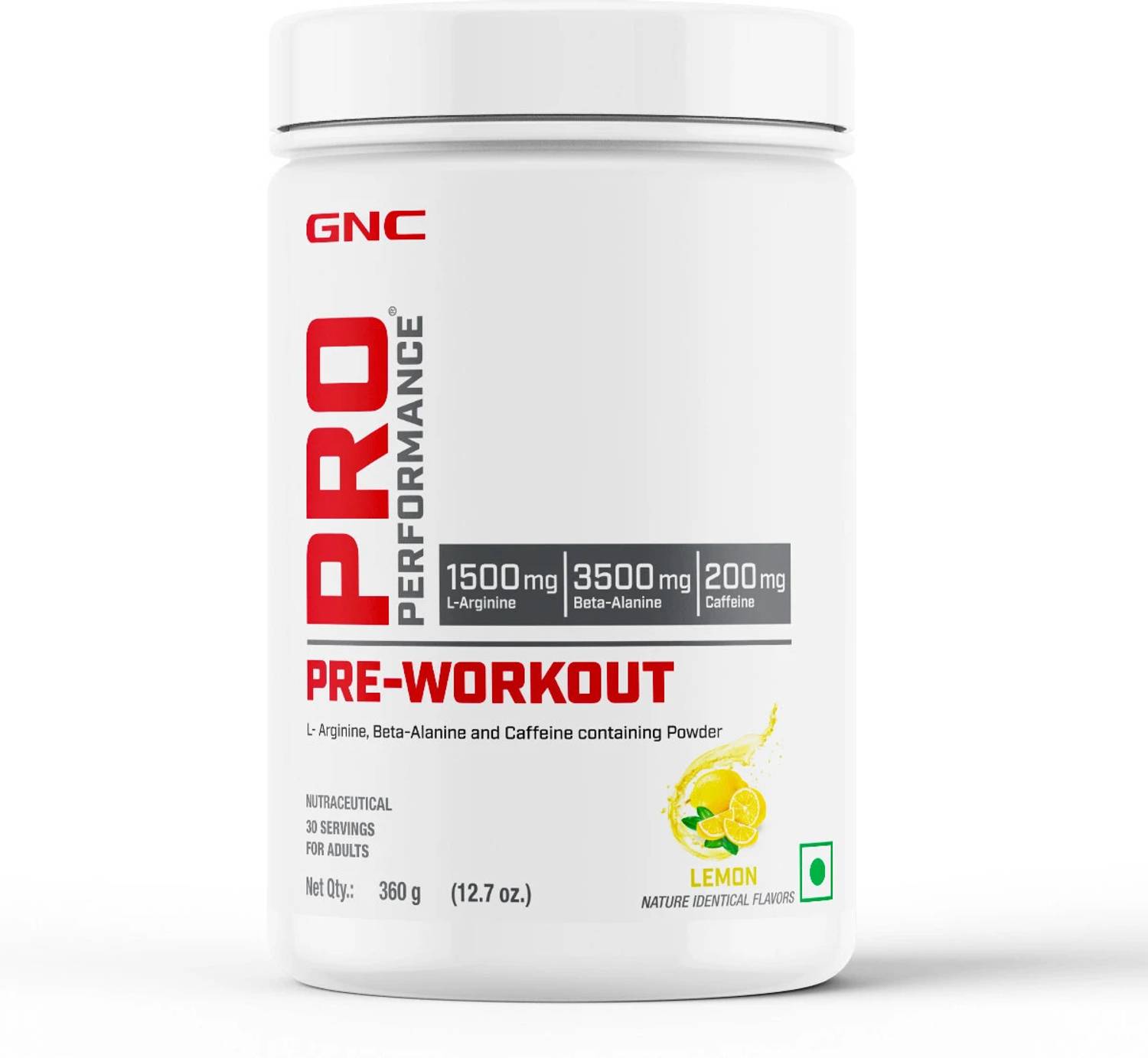 GNC Pro Performance 360g Blood Orange Pre Workout - Image 1
