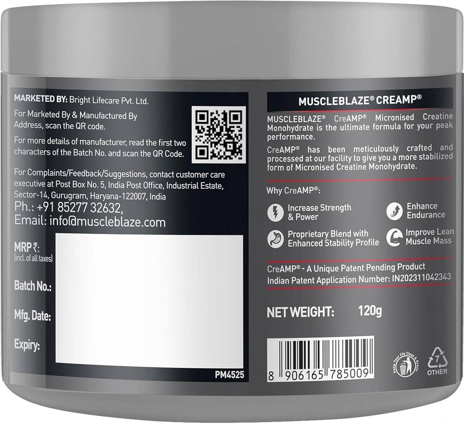 ssn Micronised Creatine Monohydrate 120g Citrus Blast - Image 2