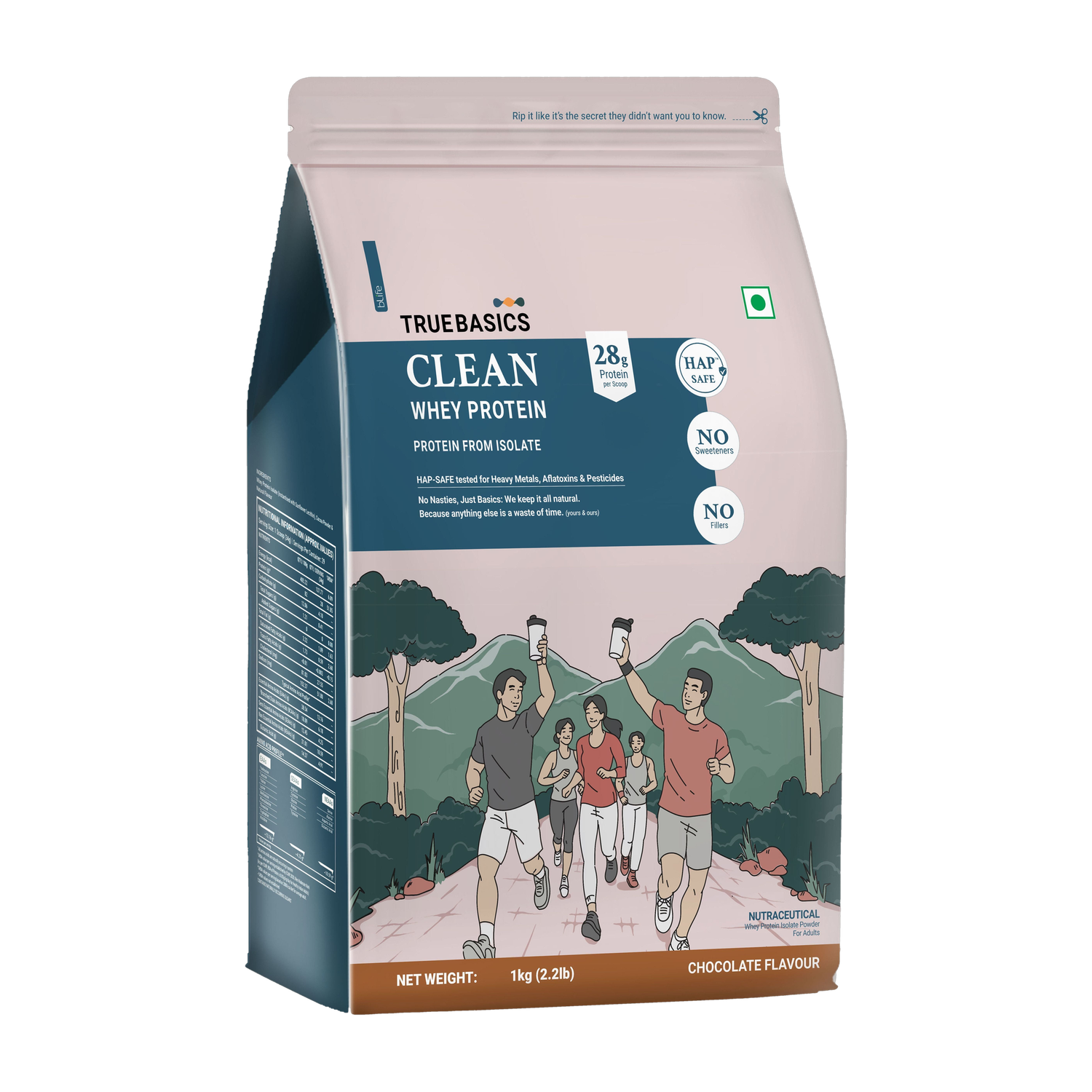 Image of TrueBasics Clean 100% Isolate Whey Protein
