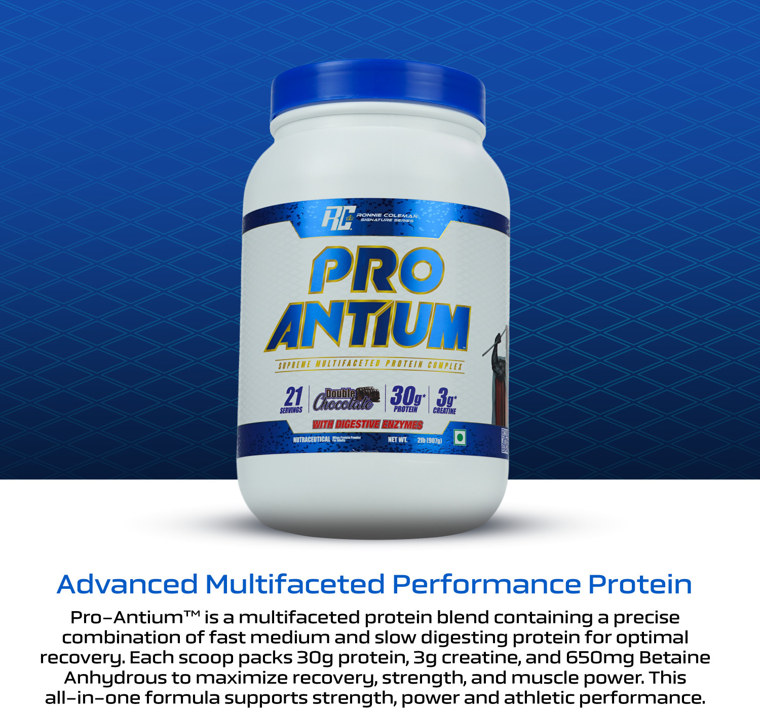 Image of Ronnie Coleman Signature Series Pro-Antium Whey Protein Powder, Supreme Multifaceted Protein Complex Whey Protein