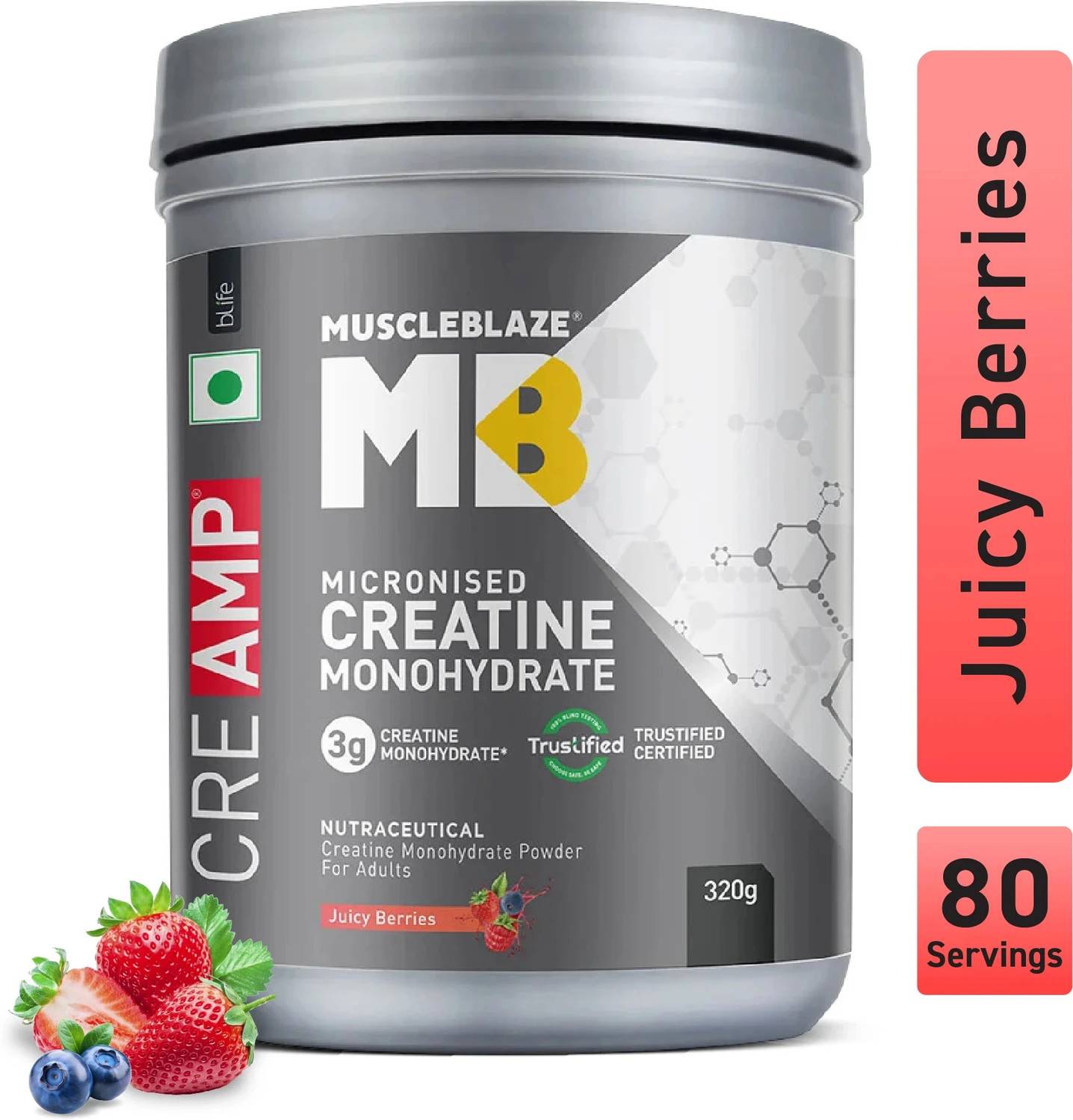 MUSCLEBLAZE Micronised Monohydrate Creatine 320g