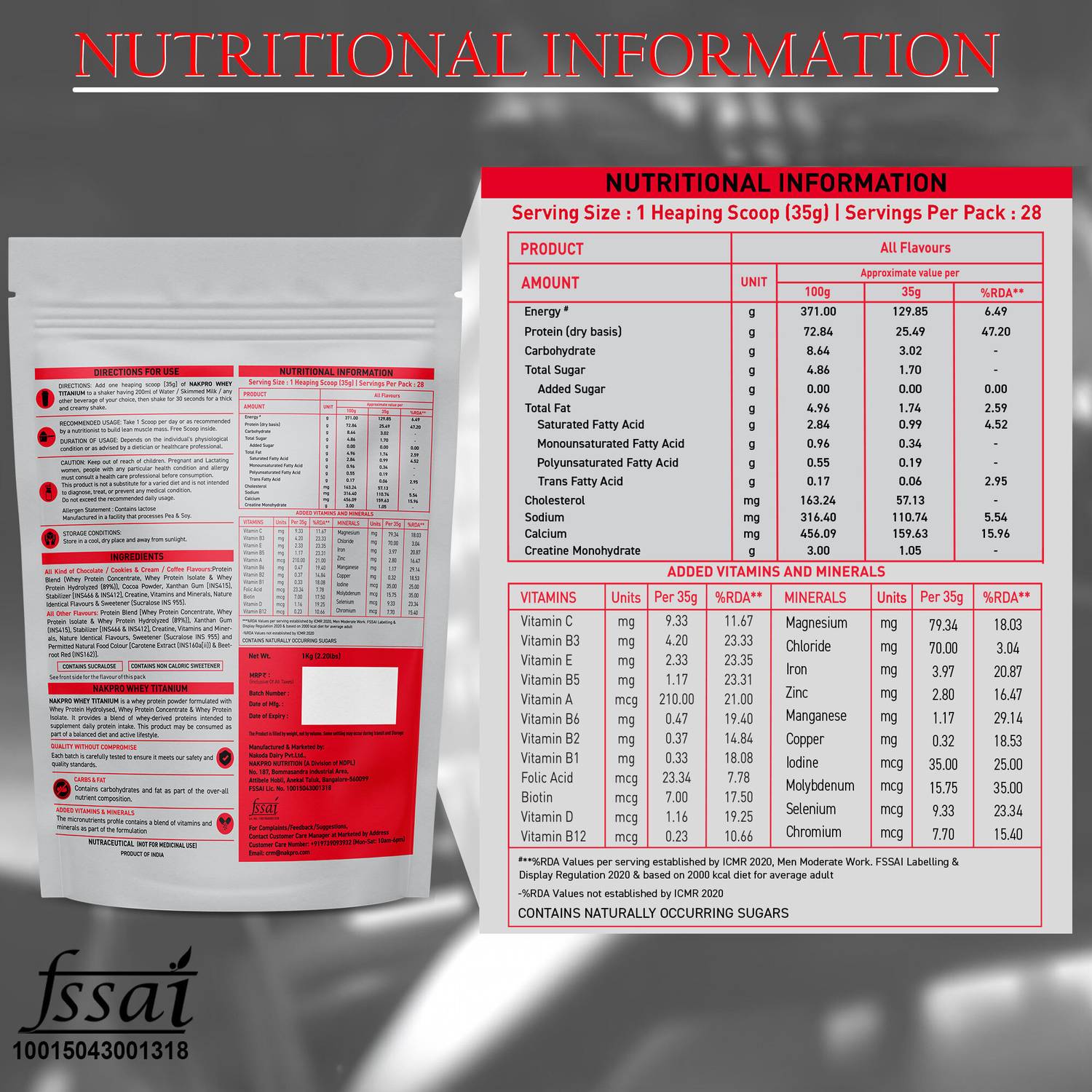 Nakpro TITANIUM Whey Protein Hydro, Isolate & Concentrate Whey Protein - Image 3