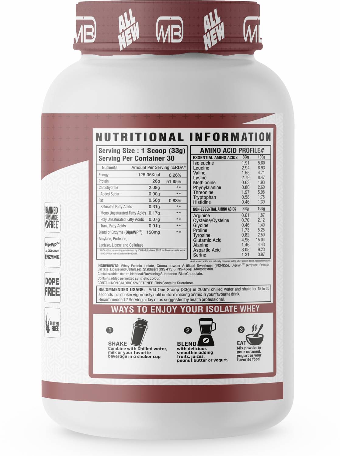 MB Muscle Builder's Pure Protein Isolate - Image 2