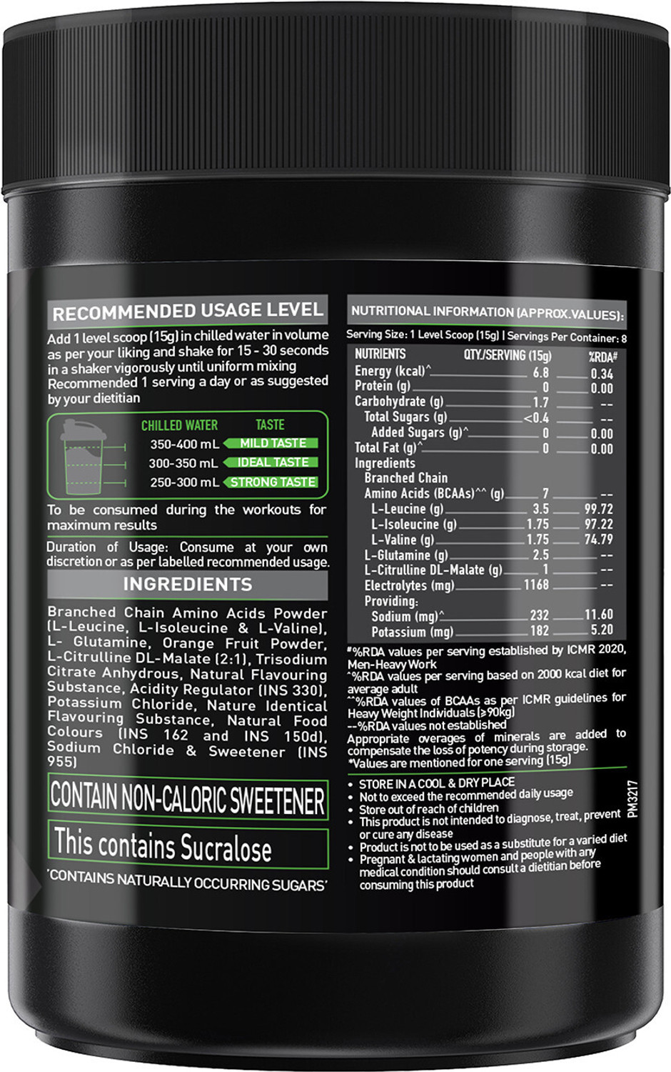 Image of MUSCLEBLAZE BCAA Pro - (Two Flavour Pack) BCAA