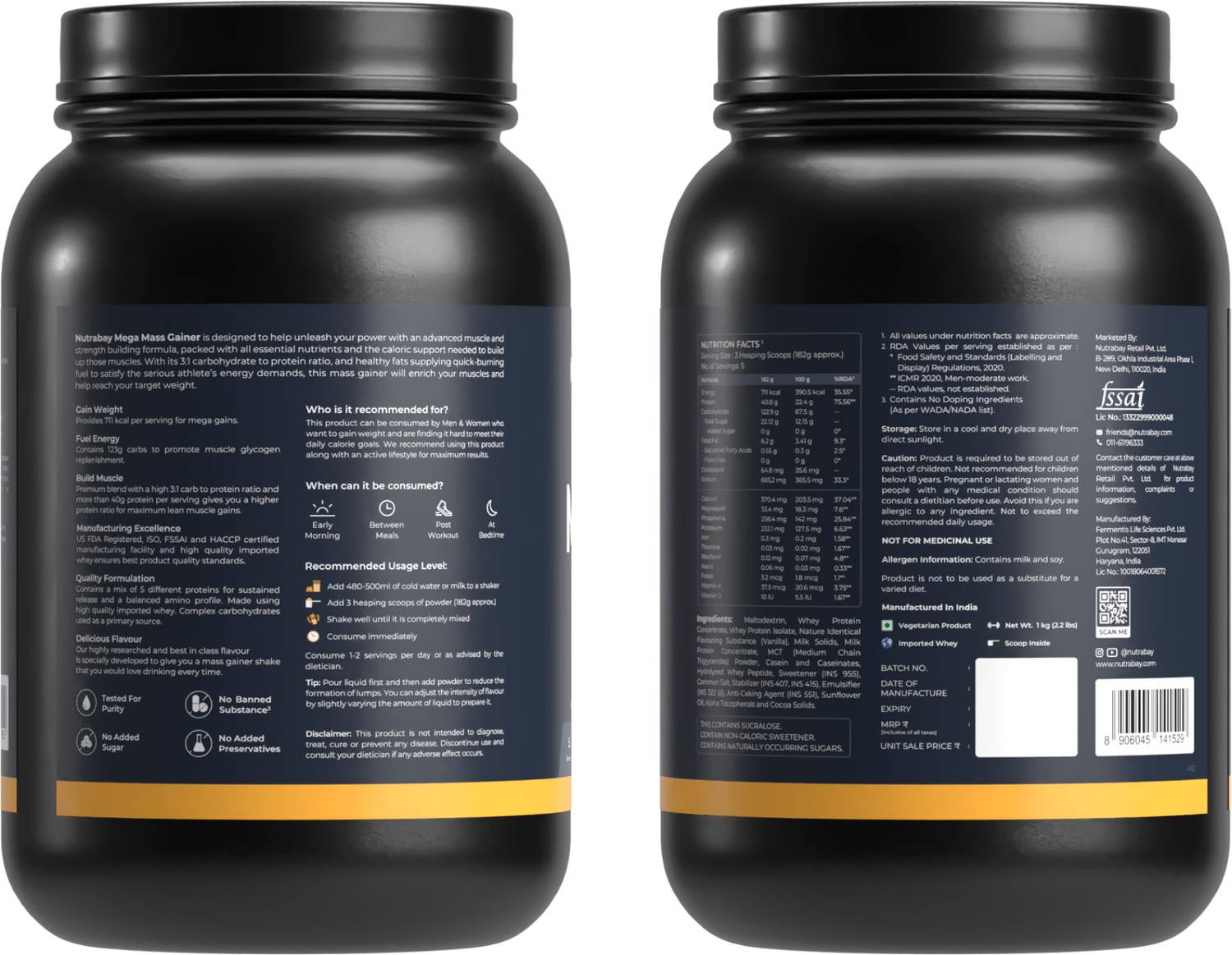 Nutrabay Gold Mega Mass Weight Gainer - Image 5