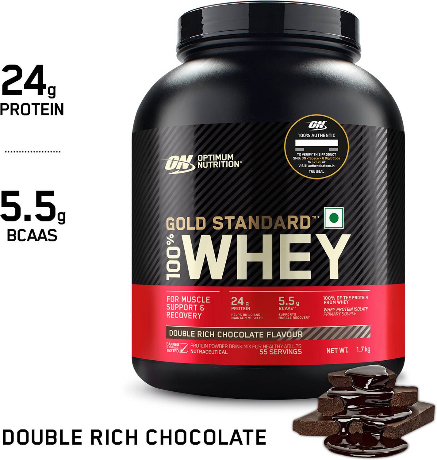 Optimum Nutrition 100% Whey Protein 1.7 kg - Image 3
