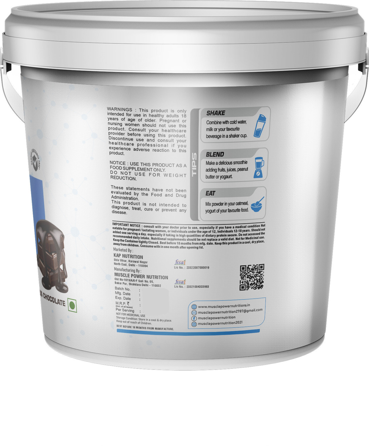 Image of 56 INCHES MUSCLE POWER NUTRITION LEAN MASS GAINER 4.5KG Weight Gainers /Mass Gainers