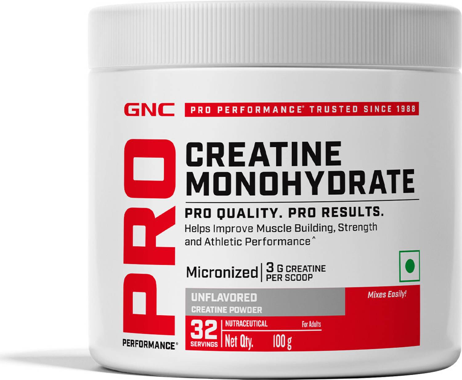 GNC Creatine Monohydrate 750ml with Black Shaker - Image 2
