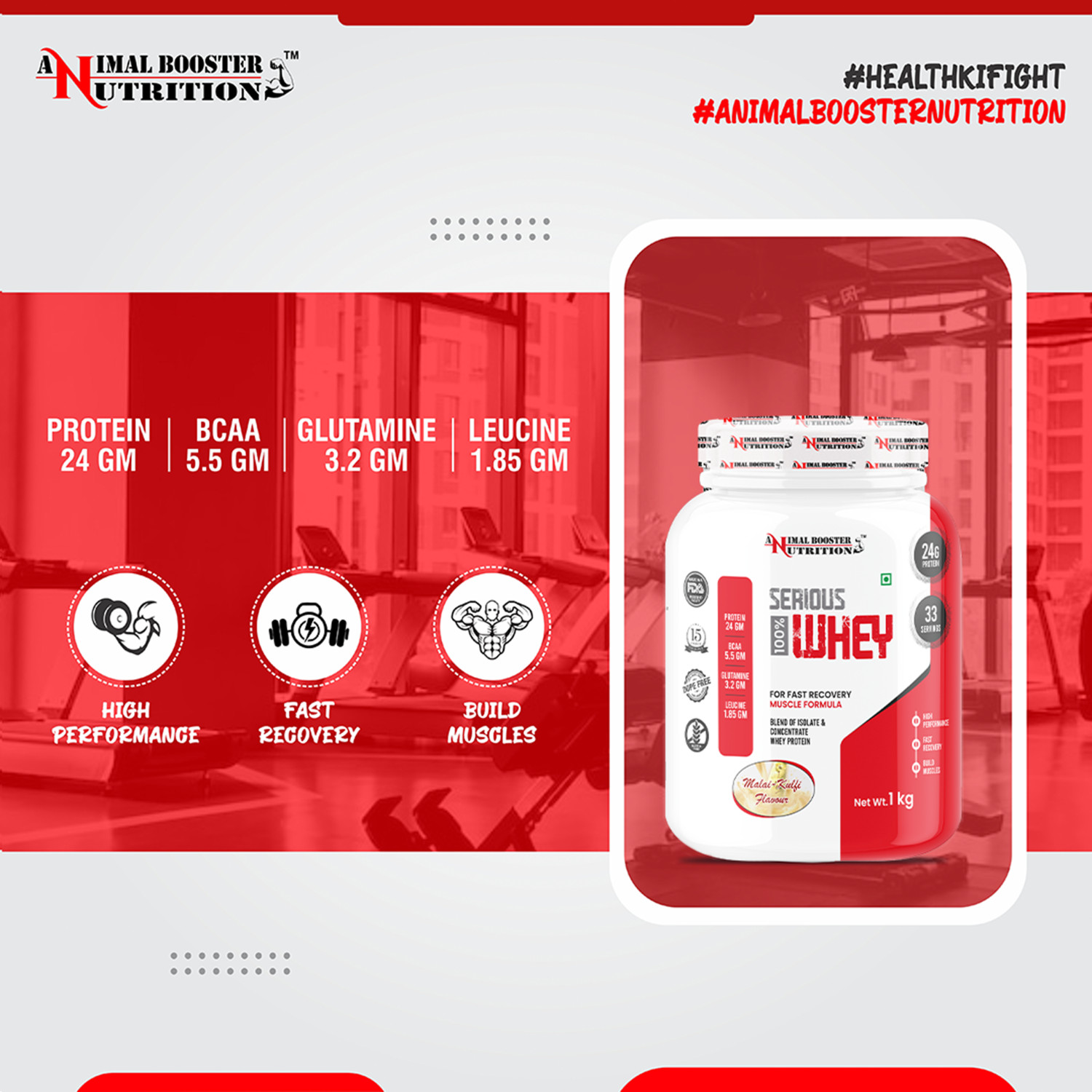 Image of Animal Booster Nutrition Animal Booster Serious Whey Whey Protein