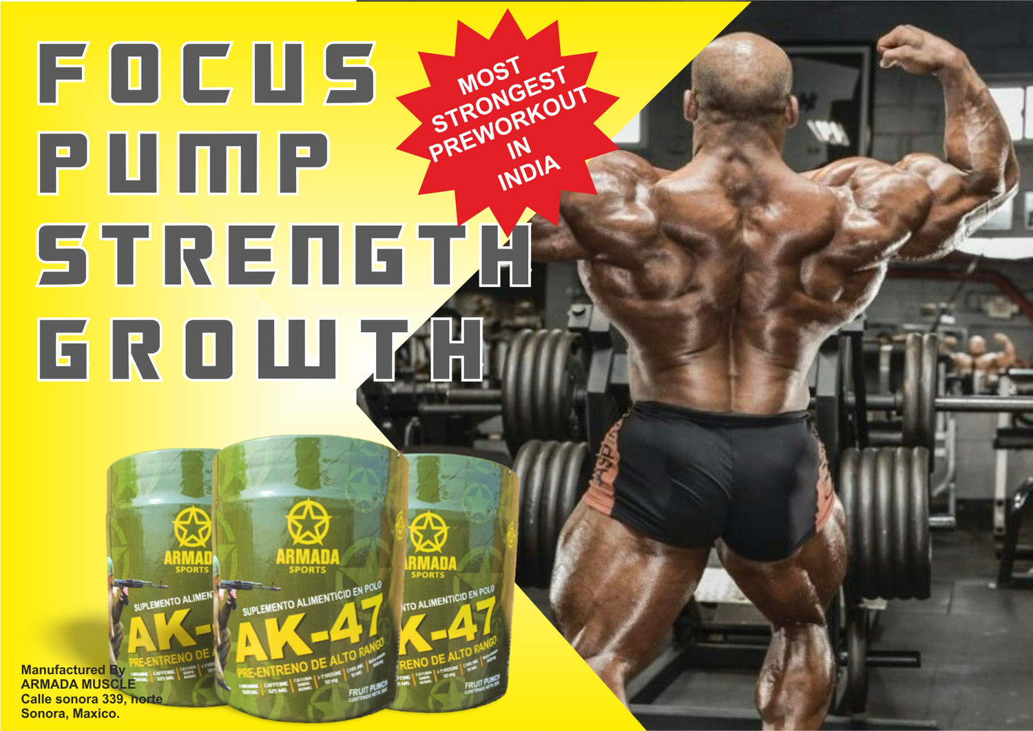 Image of Armada Sports AK-47 Preworkout Enhance mental Focus, Strength, Stemina Pre Workout