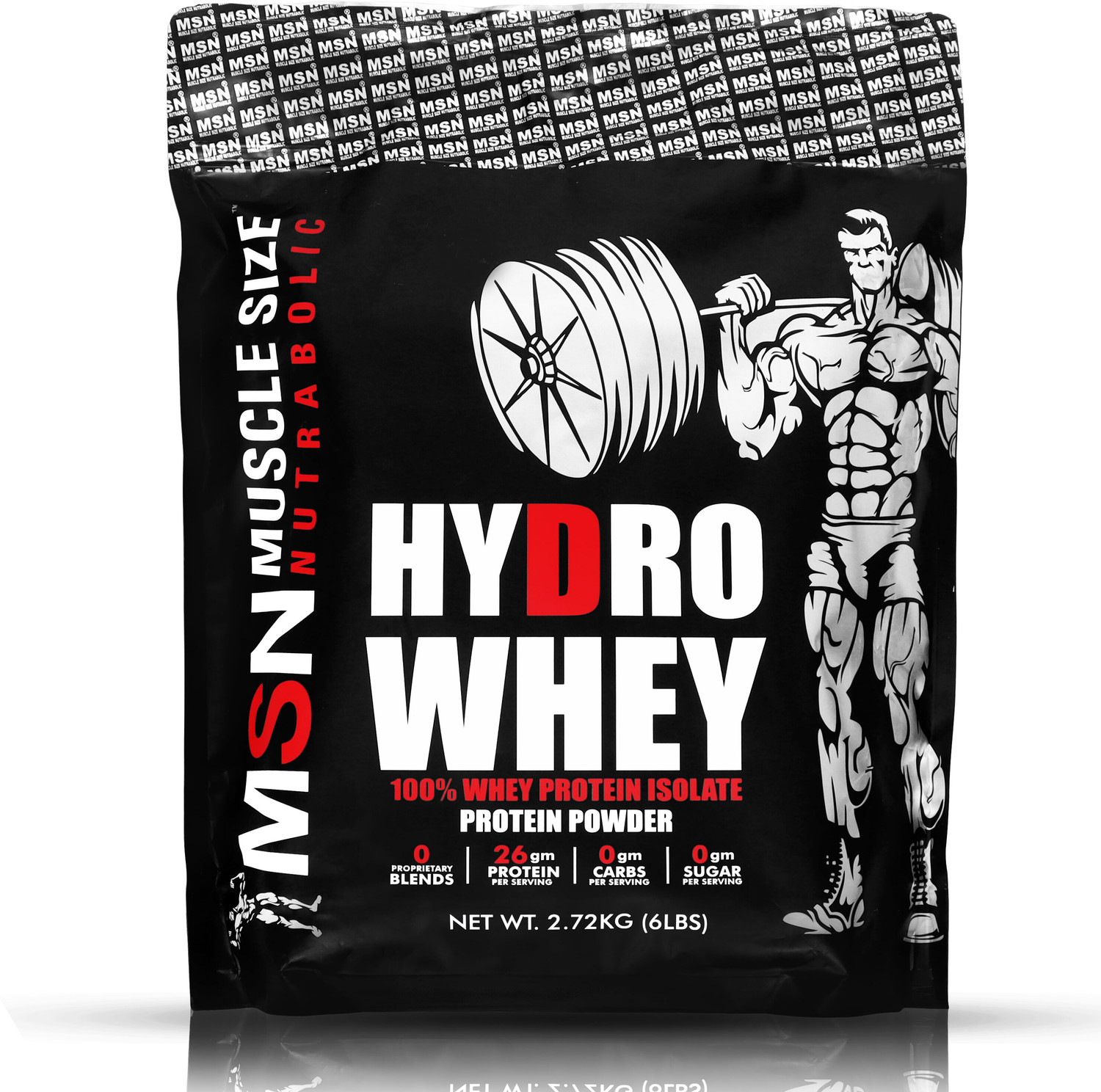 Image of MUSCLE SIZE HYDRO WEHY PROTEIN 100% ISOLATE (6lbs, 2.720kg) VANILLA Whey Protein