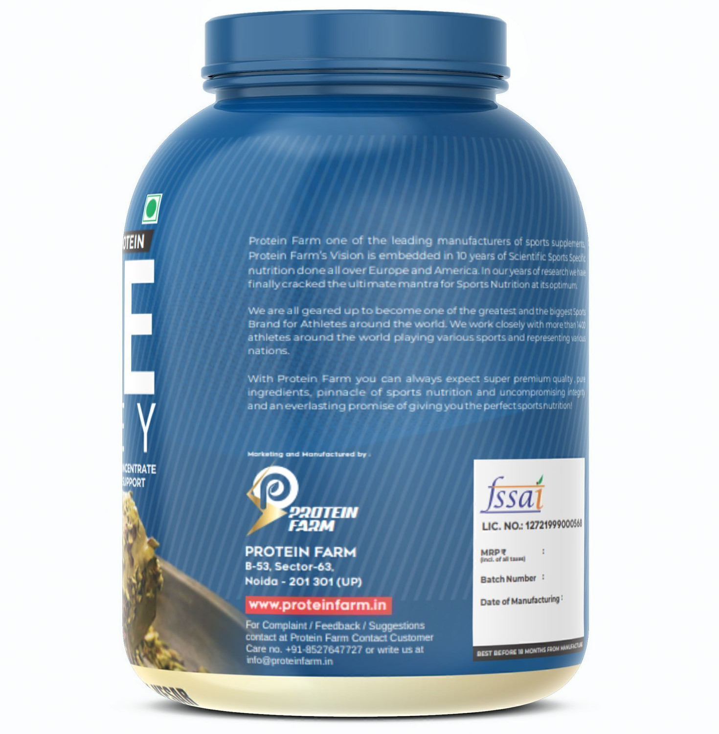 Image of PROTEINFARM TRUE WHEY Protein ,Blend of whey Concentrate,Whey Isolate Whey Protein