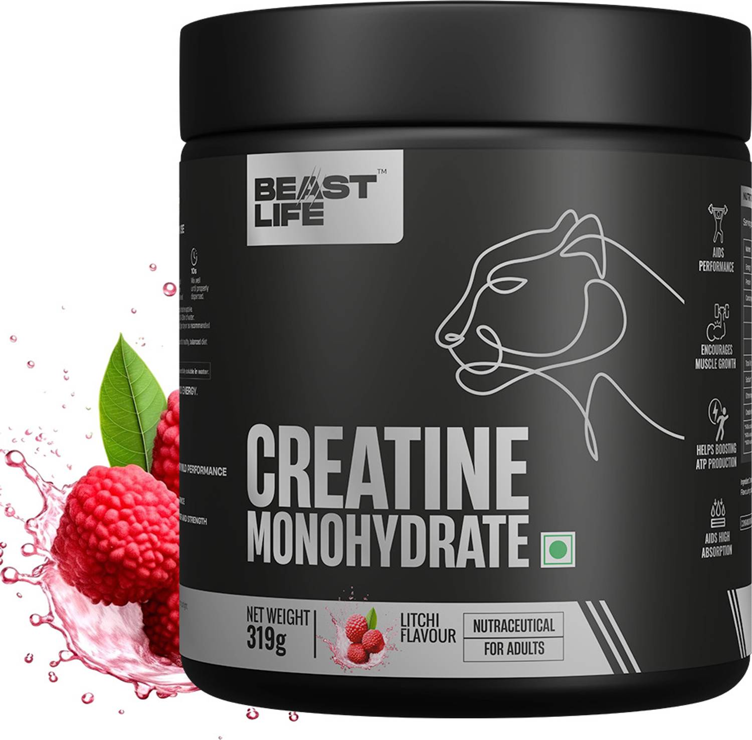 BeastLife Creatine Monohydrate 86 Servings - Image 1