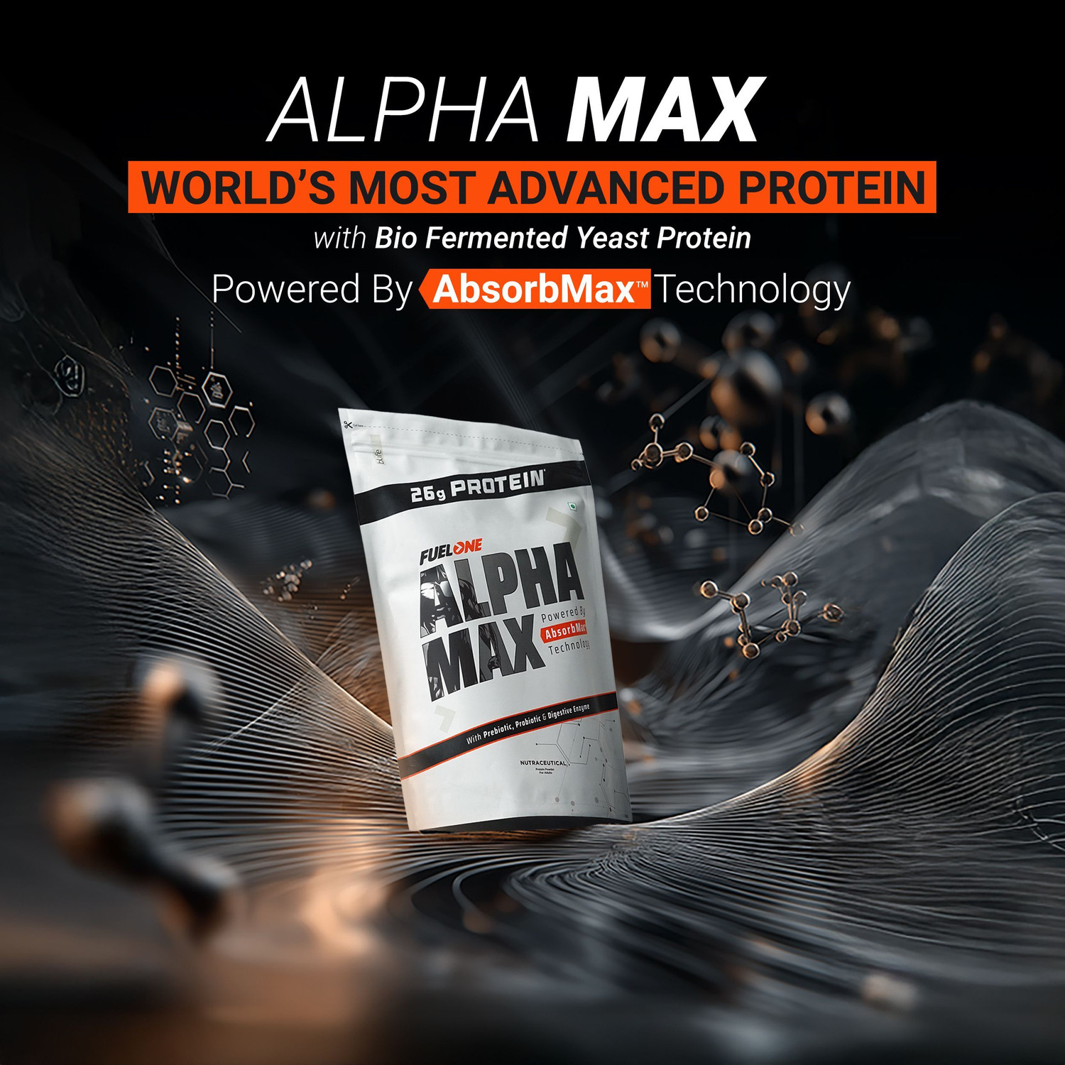 Image of FUELONE Alpha Max Protein Powder | 26g Protein Per Scoop Whey Protein