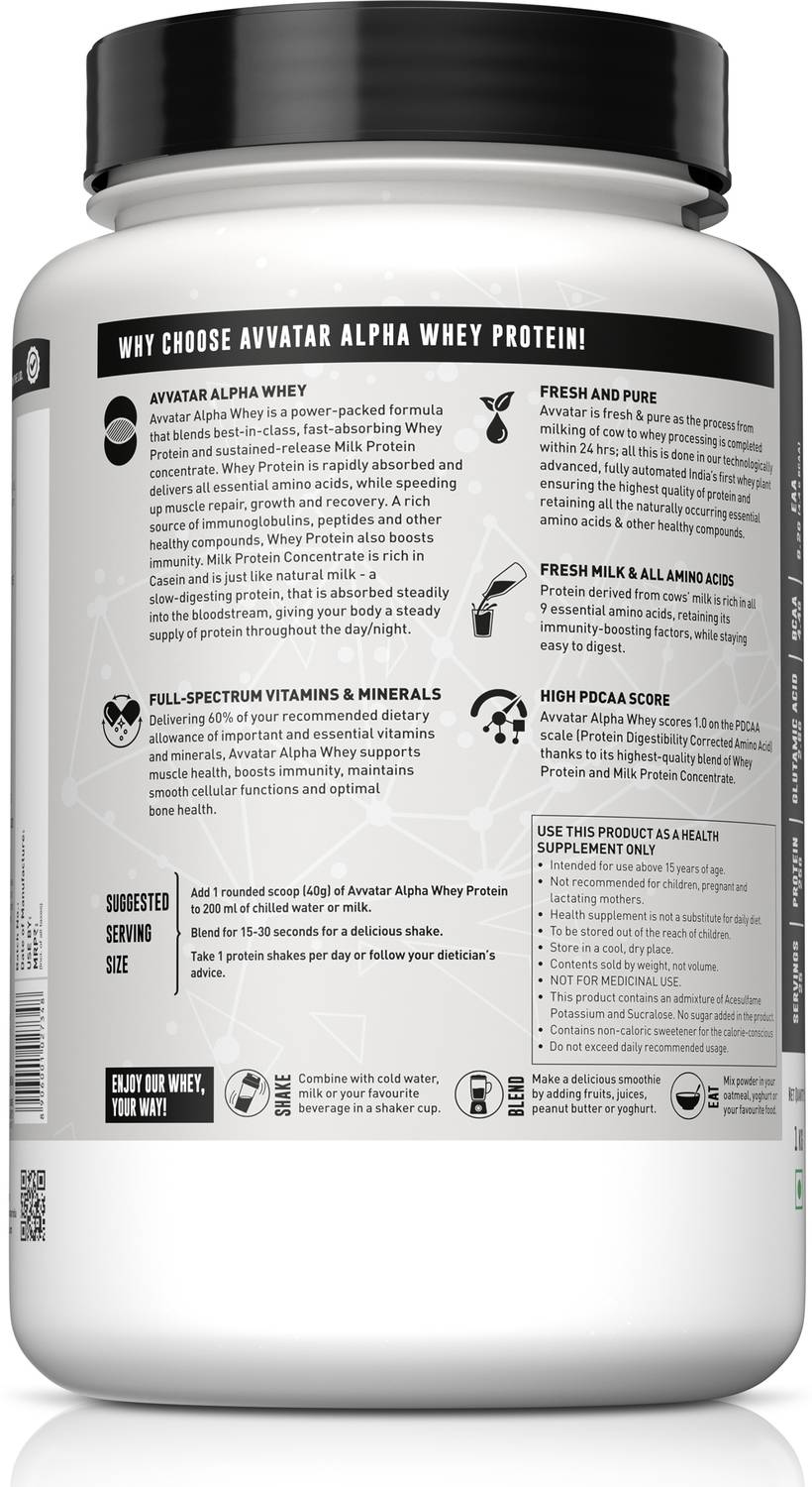 Avvatar Alpha Whey Protein 1 kg - Image 3