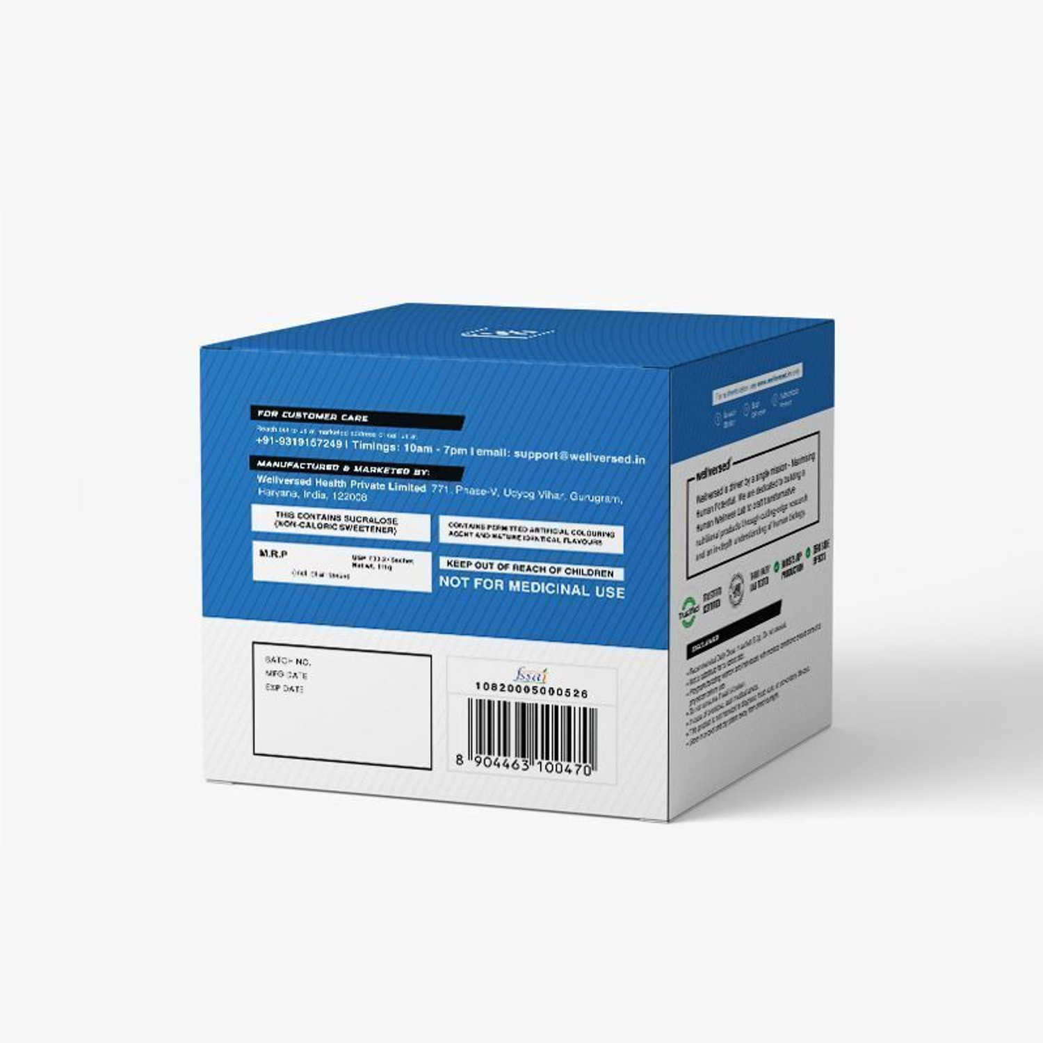 Image of Wellcore Micronized Creatine Monohydrate Sachets (Pack of 30) + Steel Shaker (700ml) | Creatine