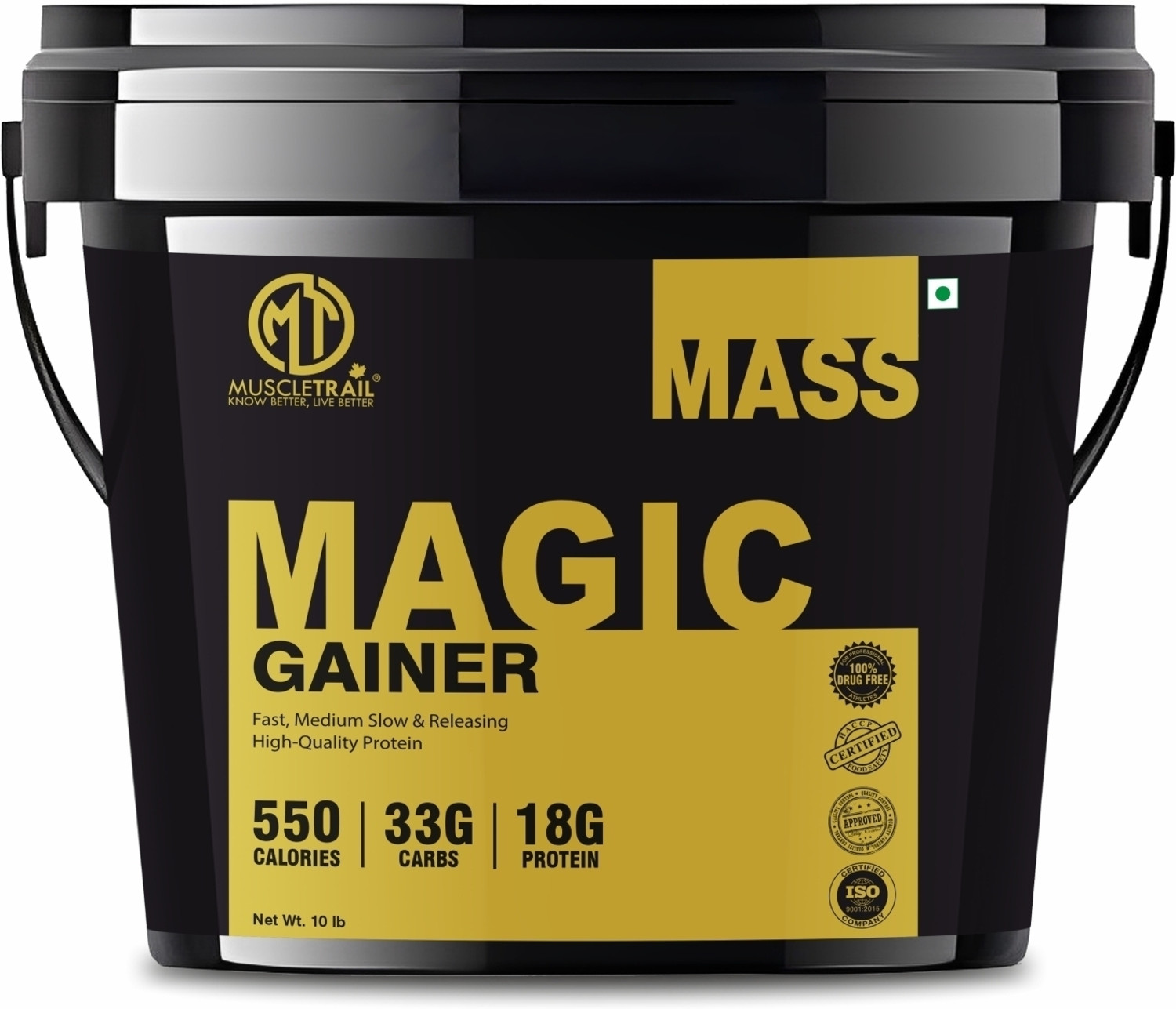Image of Muscle Trail |550 Calories, 33g Carbs, 18g Protein| Magic Weight Gainers /Mass Gainers