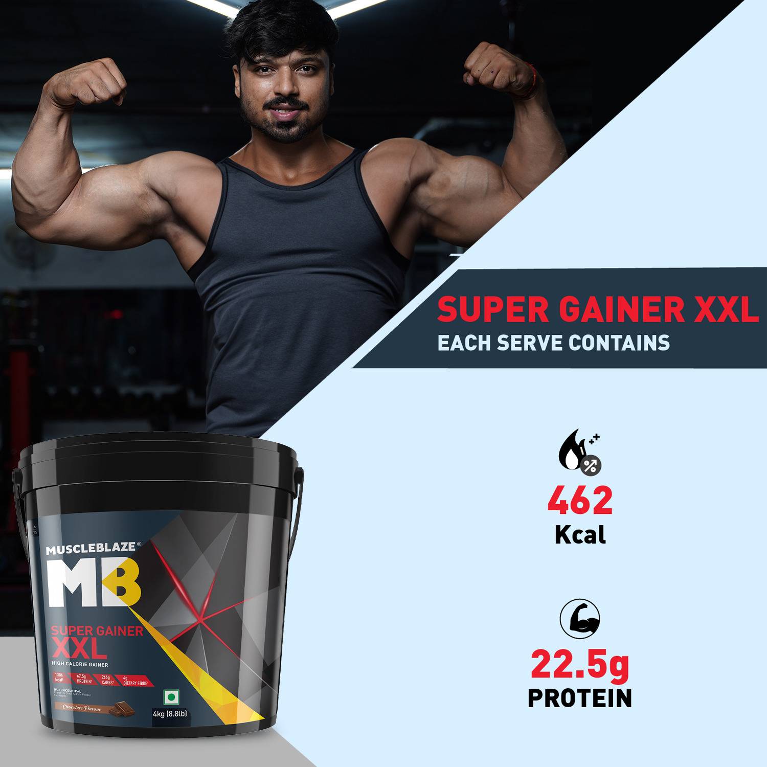 MUSCLEBLAZE Super Gainer XXL 3kg - Image 2