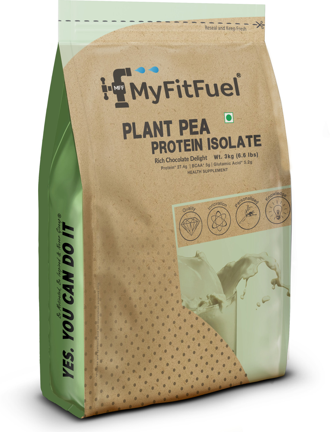 Image of MyFitFuel MFF Soy Protein Isolate Powder 3Kg Choco. Plant-Based Protein
