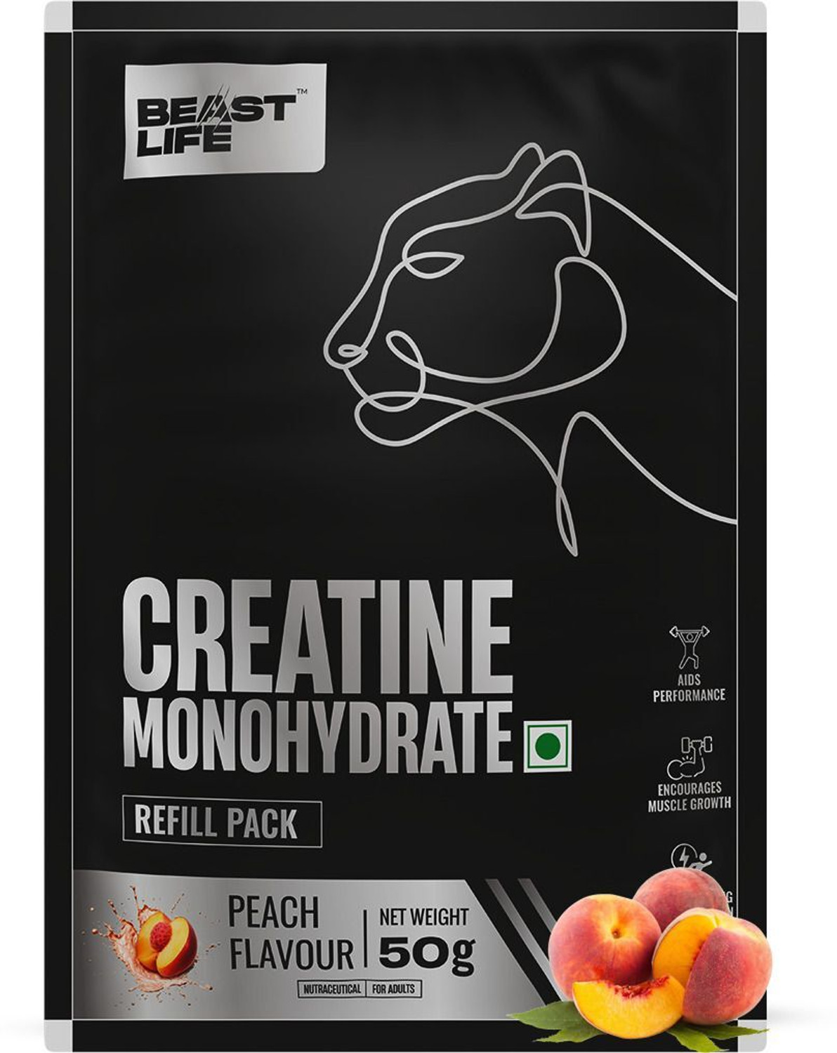 Image of BeastLife Creatine Monohydrate | 13 Servings | Micronised Creatine| NABL Lab Tested Creatine