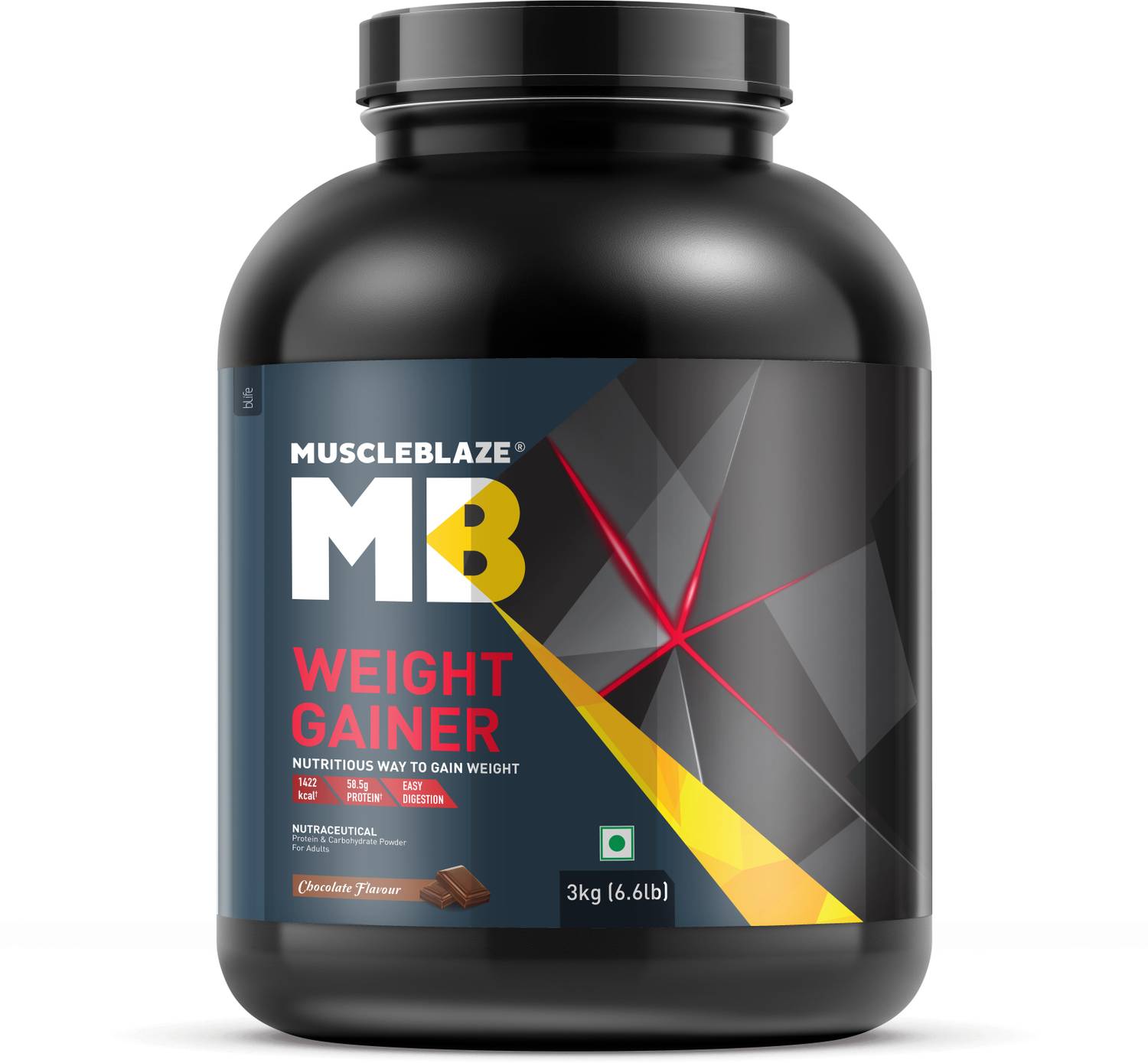 MUSCLEBLAZE Digezyme Weight Gainer 3 kg - Image 1