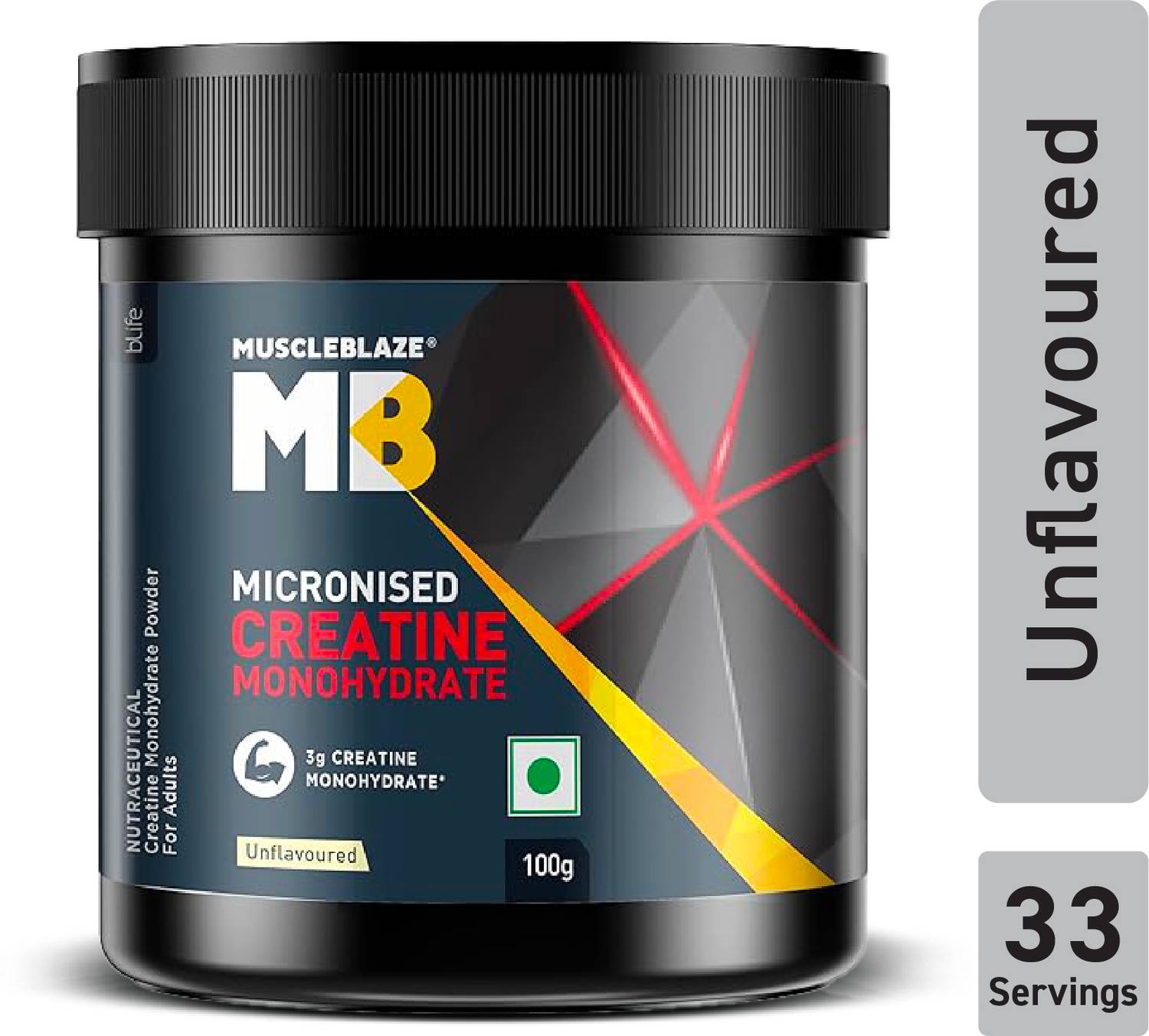 MUSCLEBLAZE Micronized Creatine Monohydrate Powder Creatine (100