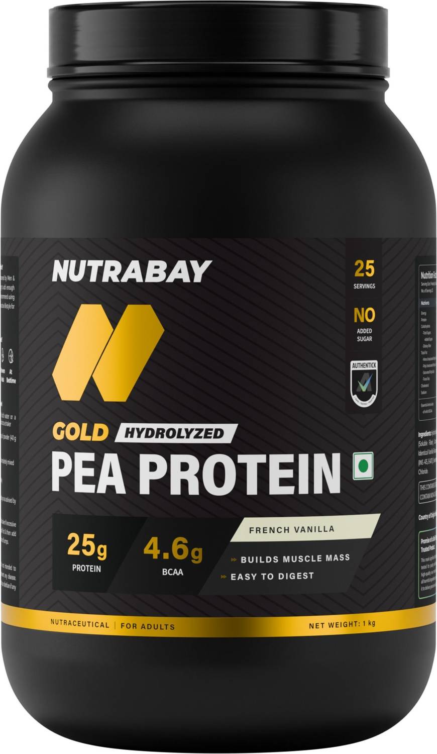 Nutrabay Gold Pea Protein Powder 25g