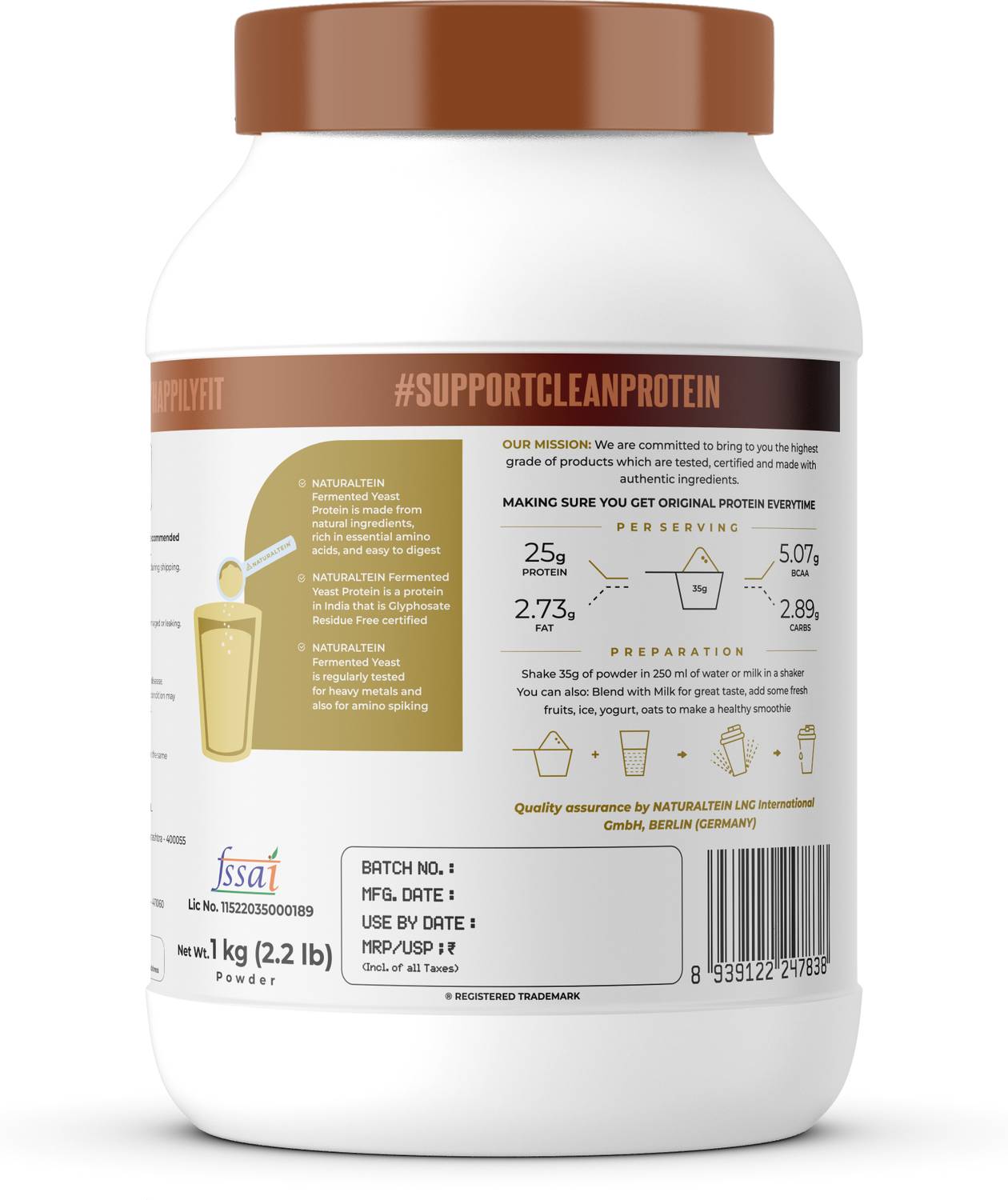 NATURALTEIN Fermented Yeast Protein Powder 25g - Image 3