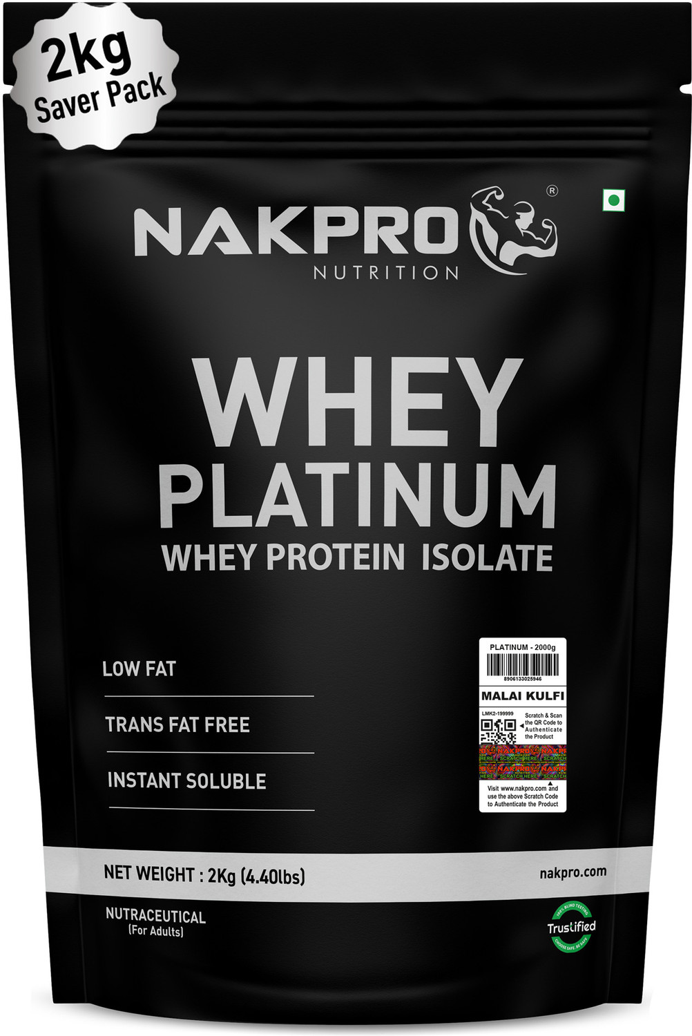 Image of Nakpro PLATINUM 100% Whey Protein Isolate Supplement Powder Whey Protein