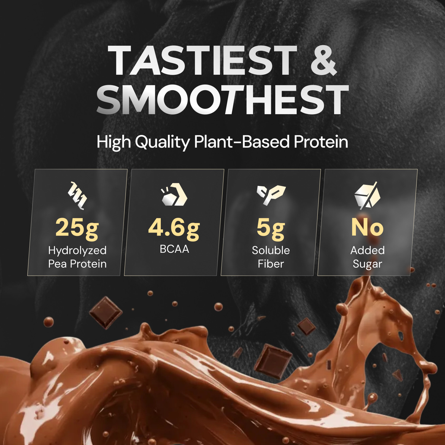 Image of Nutrabay Gold Pea Protein Powder | 25g Pea Protein, 4.6g BCAA, 5g Soluble Fiber Plant-Based Protein