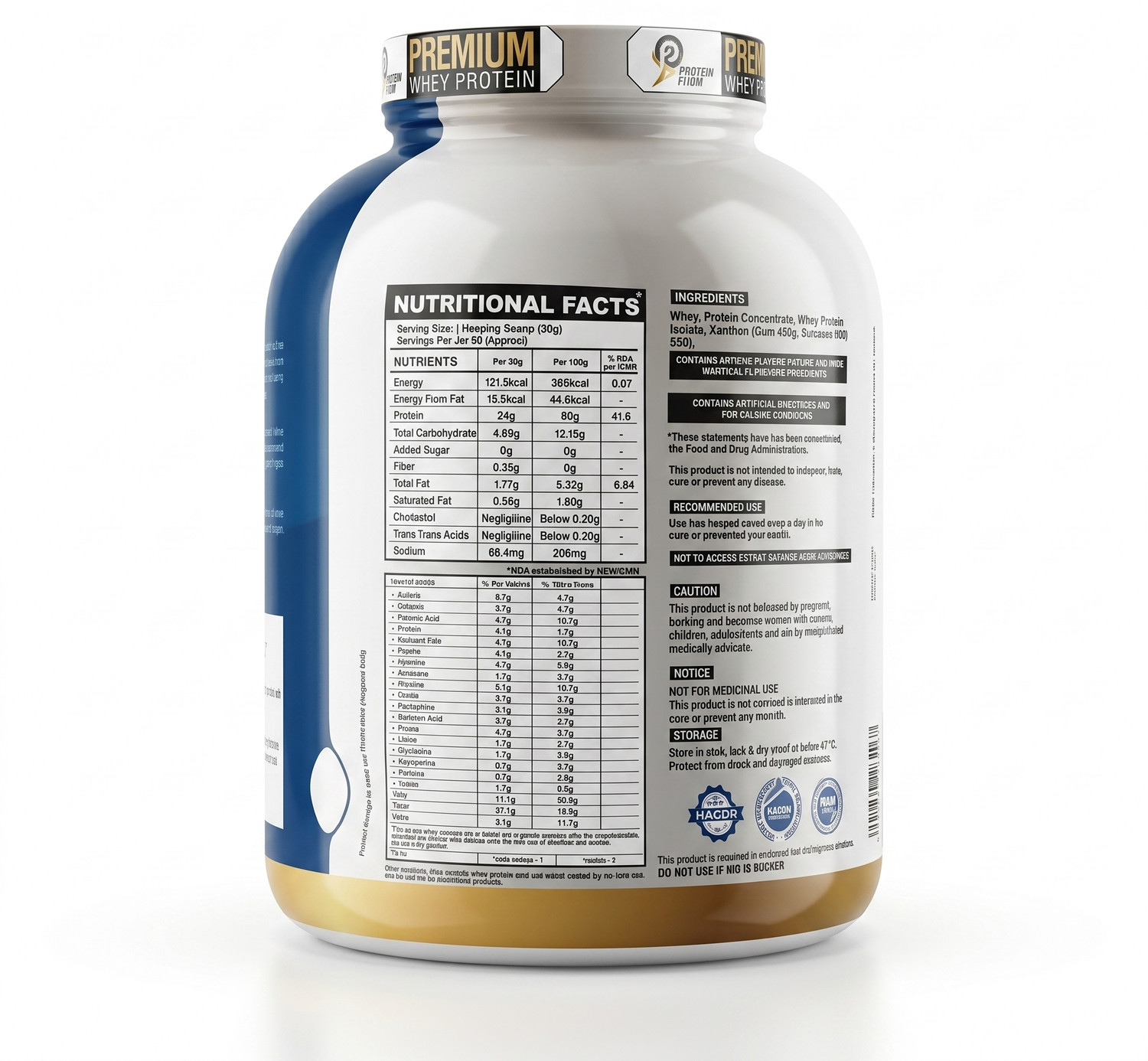 Image of PROTEINFARM PURE WHEY ISOALTE AND HYDROLYSED PROTEIN 2 KG ,0 CARBS LOW FAT FOR LEAN MUSCLE Whey Protein