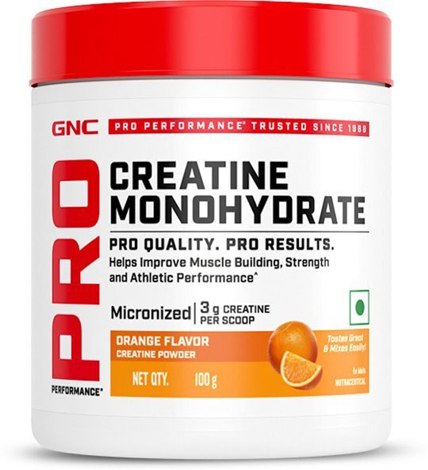 Image of GNC Creatine Monohydrate (100g, Orange) + Creatine Monohydrate (100g, Blueberry) Creatine
