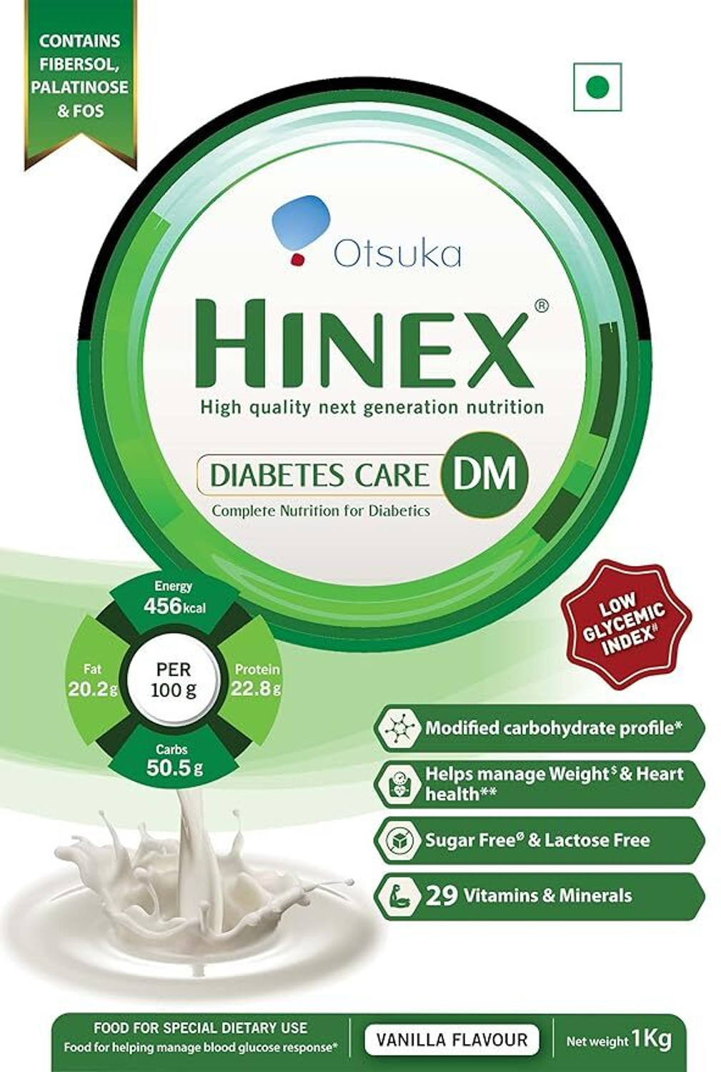Image of HINEX DM (1 kg, VANILLA FLAVOUR) Whey Protein