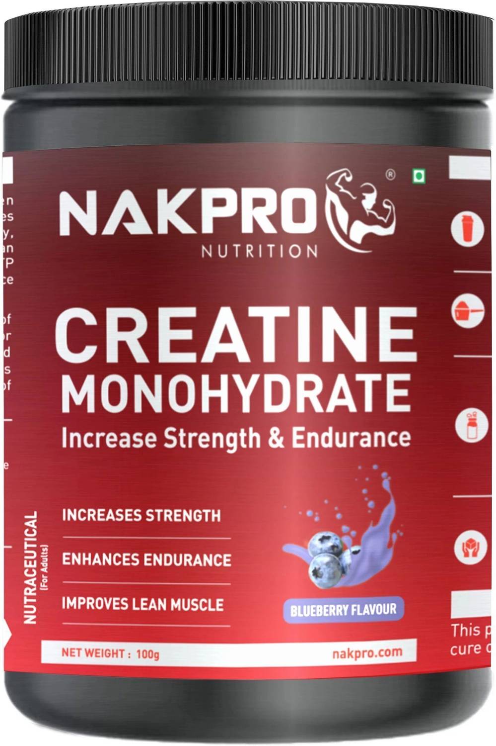 Nakpro Micronized Creatine Monohydrate 1000g - Image 1