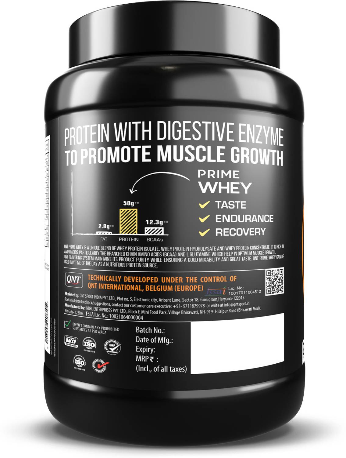 QNT Prime Whey Protein with Whey Isolate - Image 5