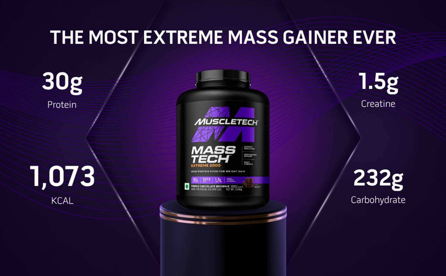 Muscletech MassTech Extreme 2000 3kg - Image 3