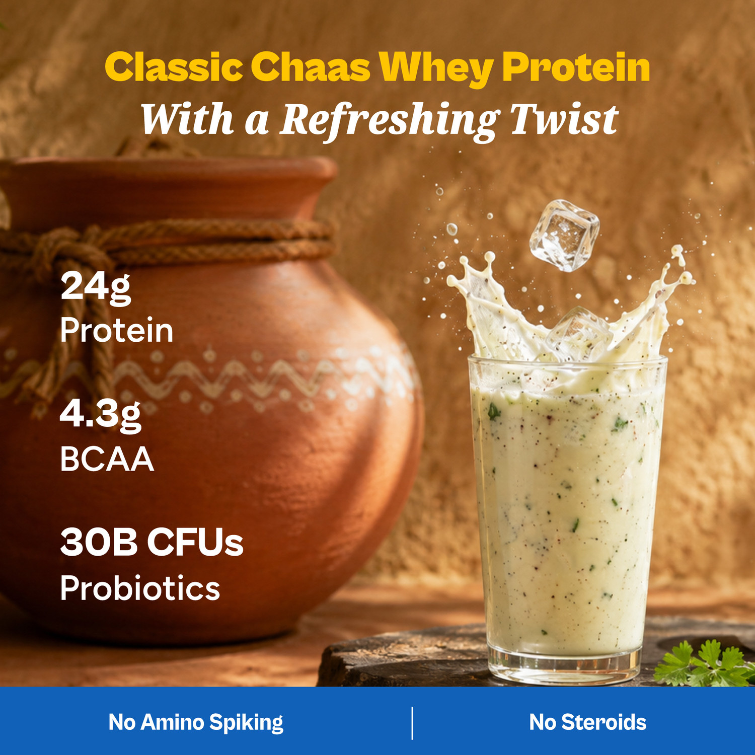 Image of TATA 1mg Ultra Clean Whey Protein Concentrate|24g Protein|Lab-Tested|28 sachets Whey Protein