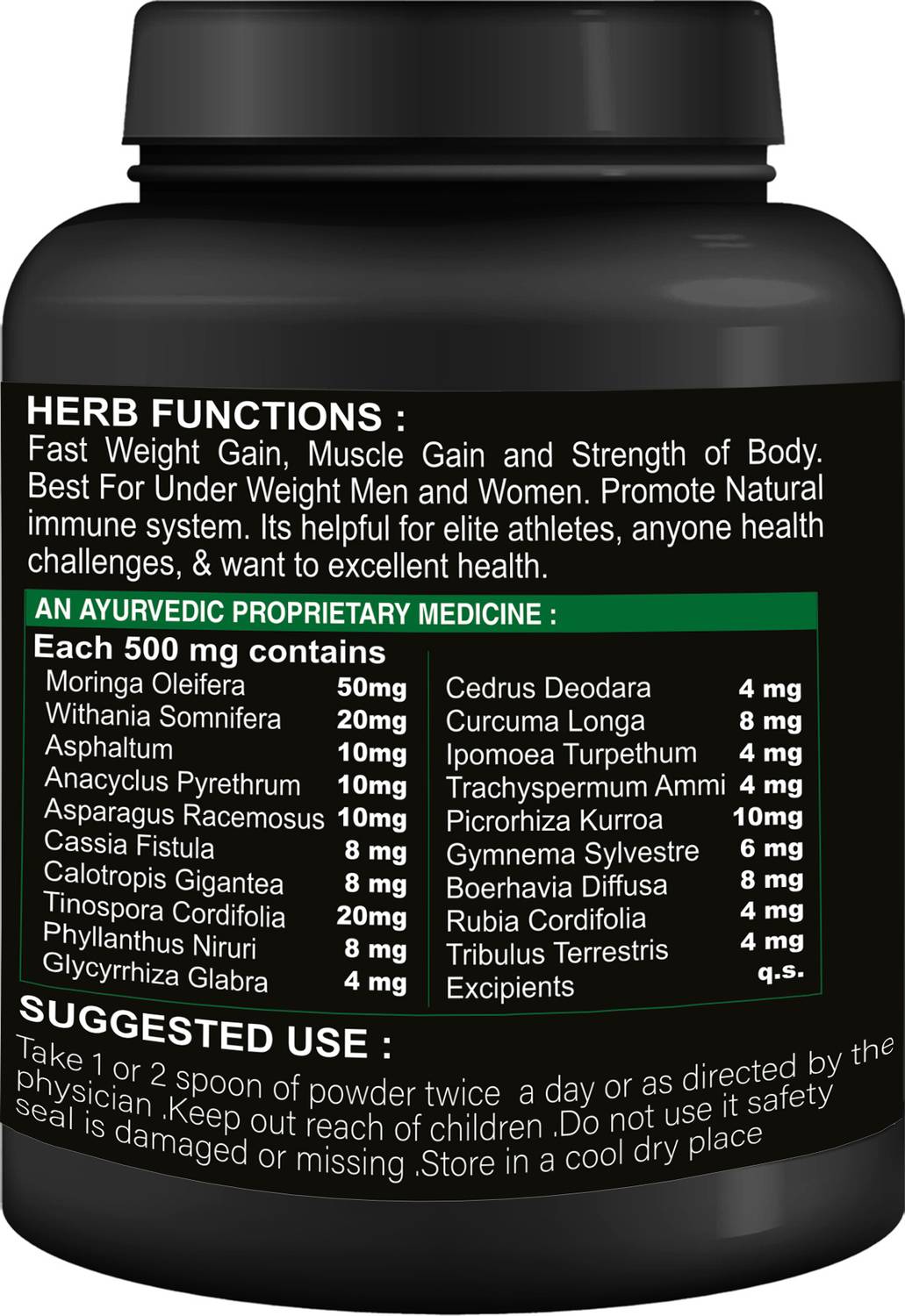 Fasczo Rich Grow Weight Gain Powder - Image 3