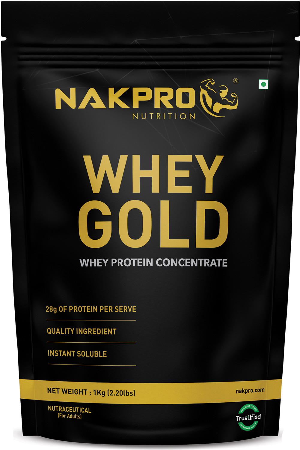 Image of Nakpro GOLD 100% Concentrate Supplement Powder Whey Protein