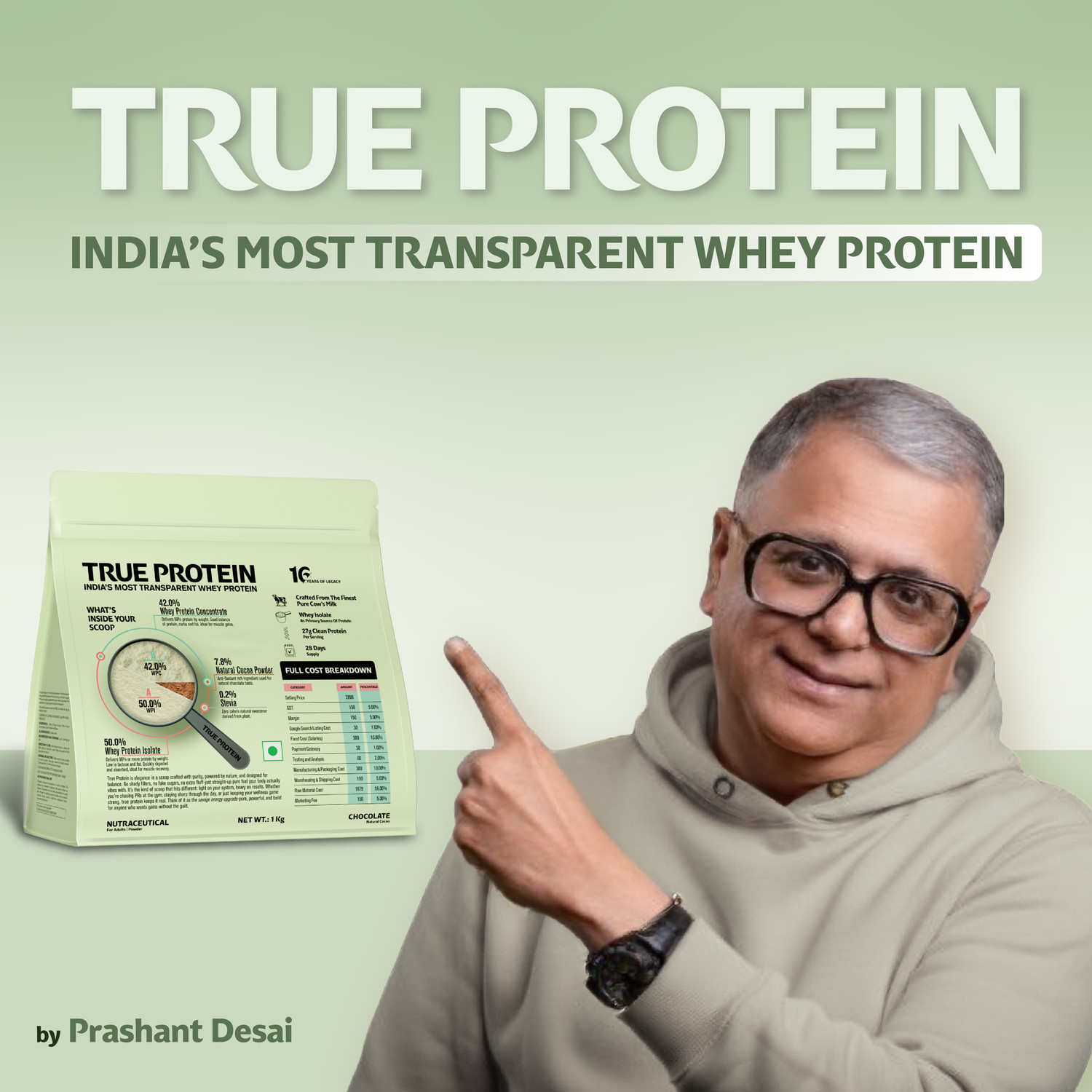 Image of TRUE PROTEIN Clean Whey Protein